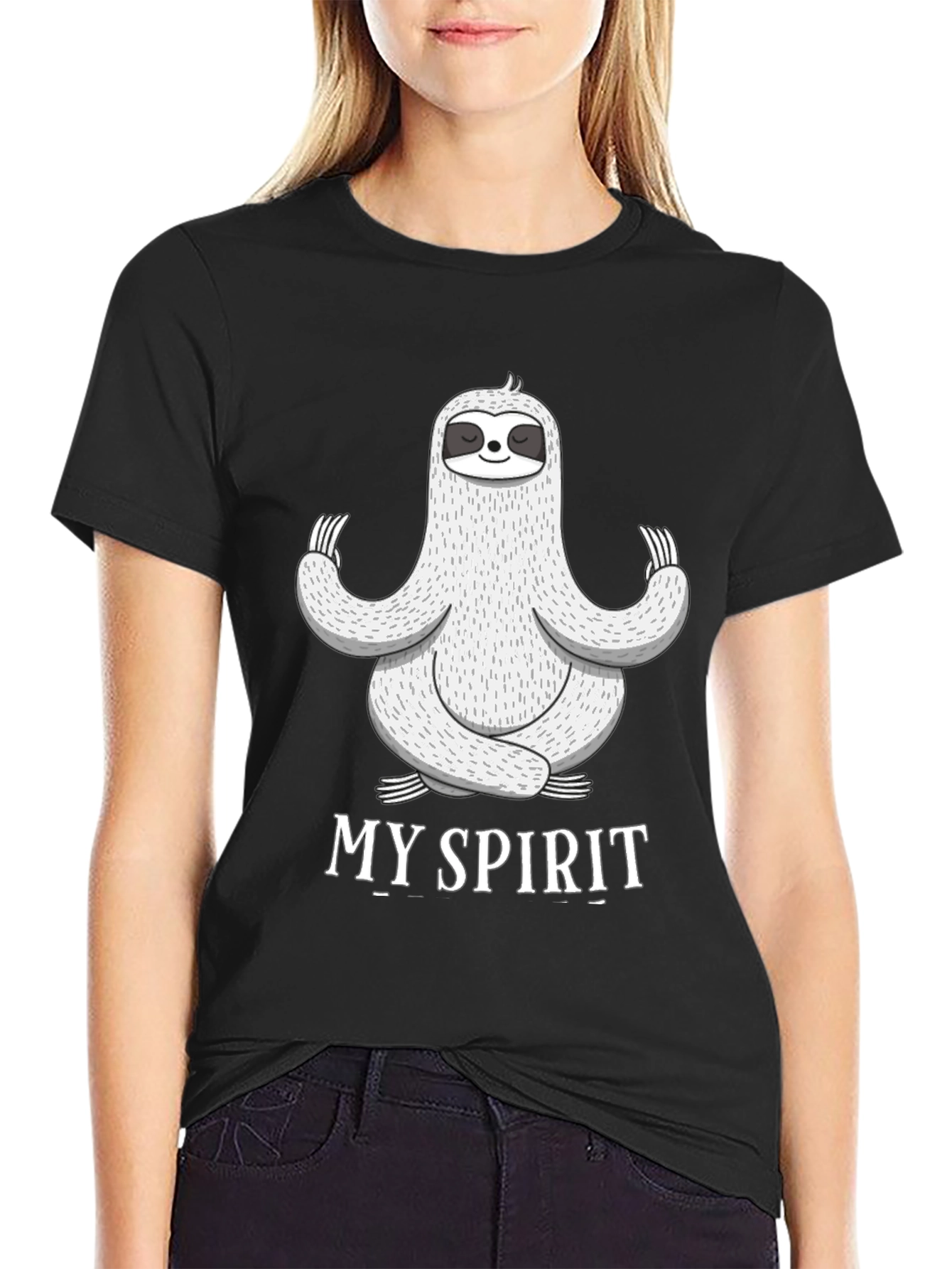Meditating Sloth T-Shirt - Find Your Spirit