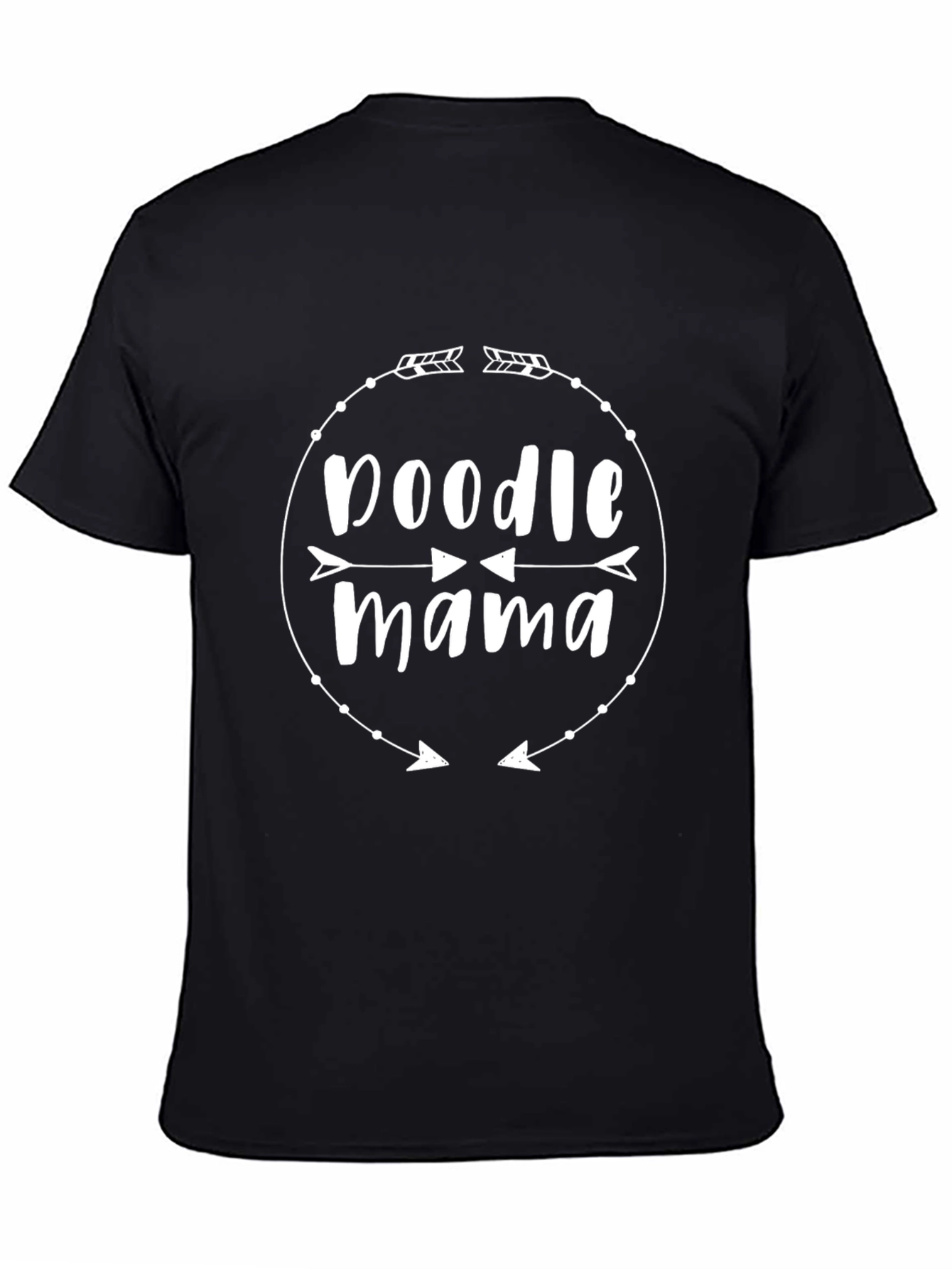 Doodle Mama T-Shirt - Black Cotton Blend