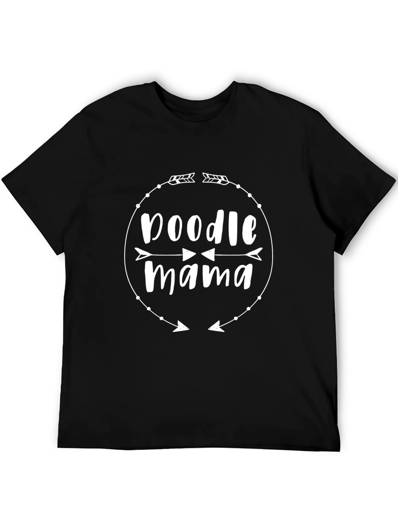 Doodle Mama T-Shirt - Black Cotton Blend