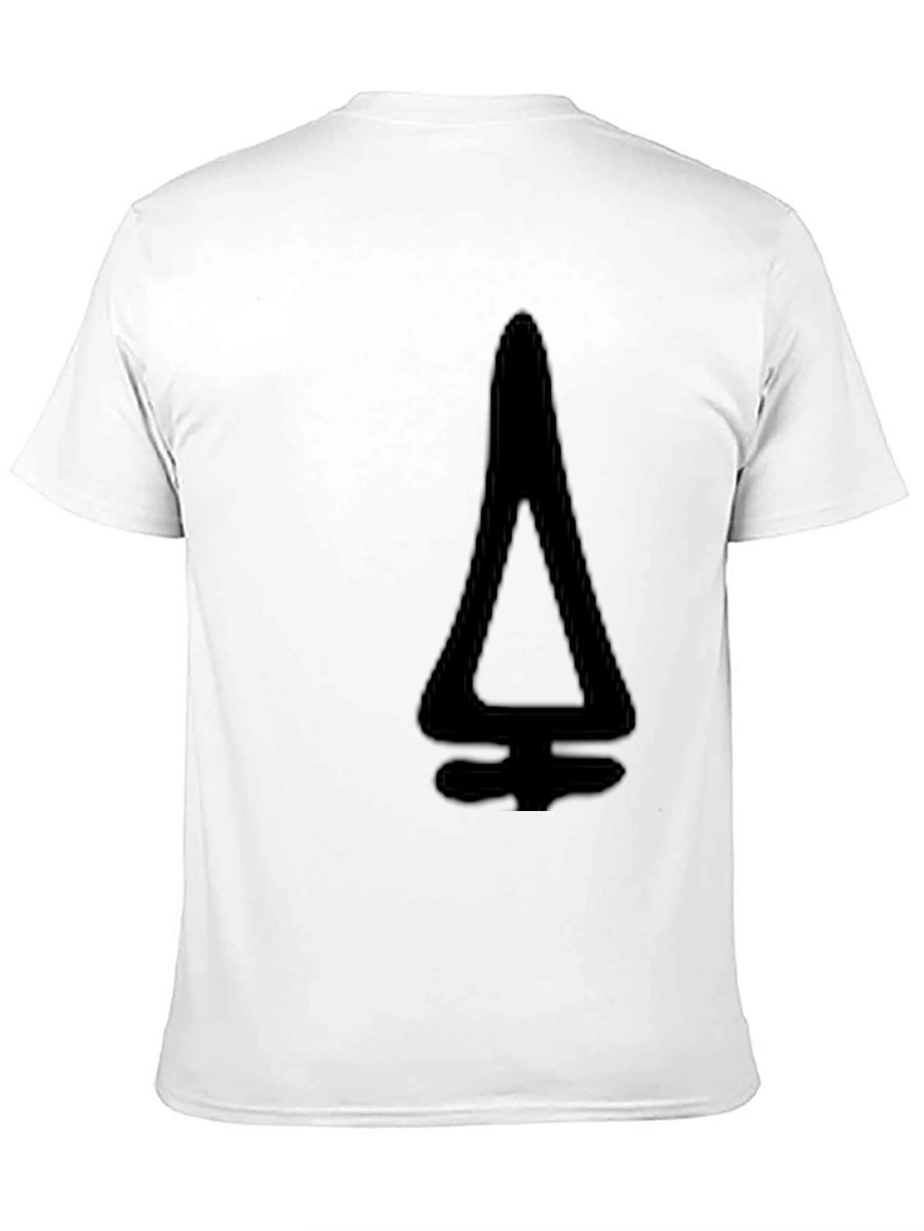 Modern Black T-Shirt with Geometric Design
