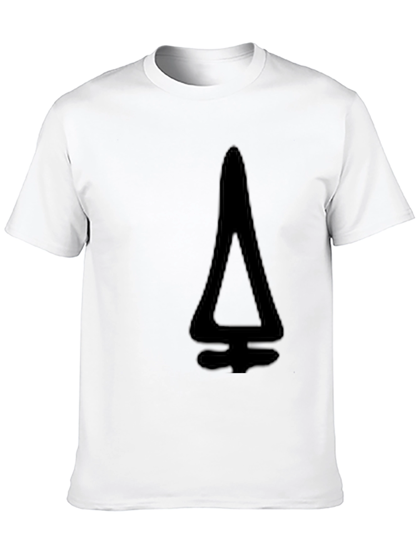 Modern Black T-Shirt with Geometric Design