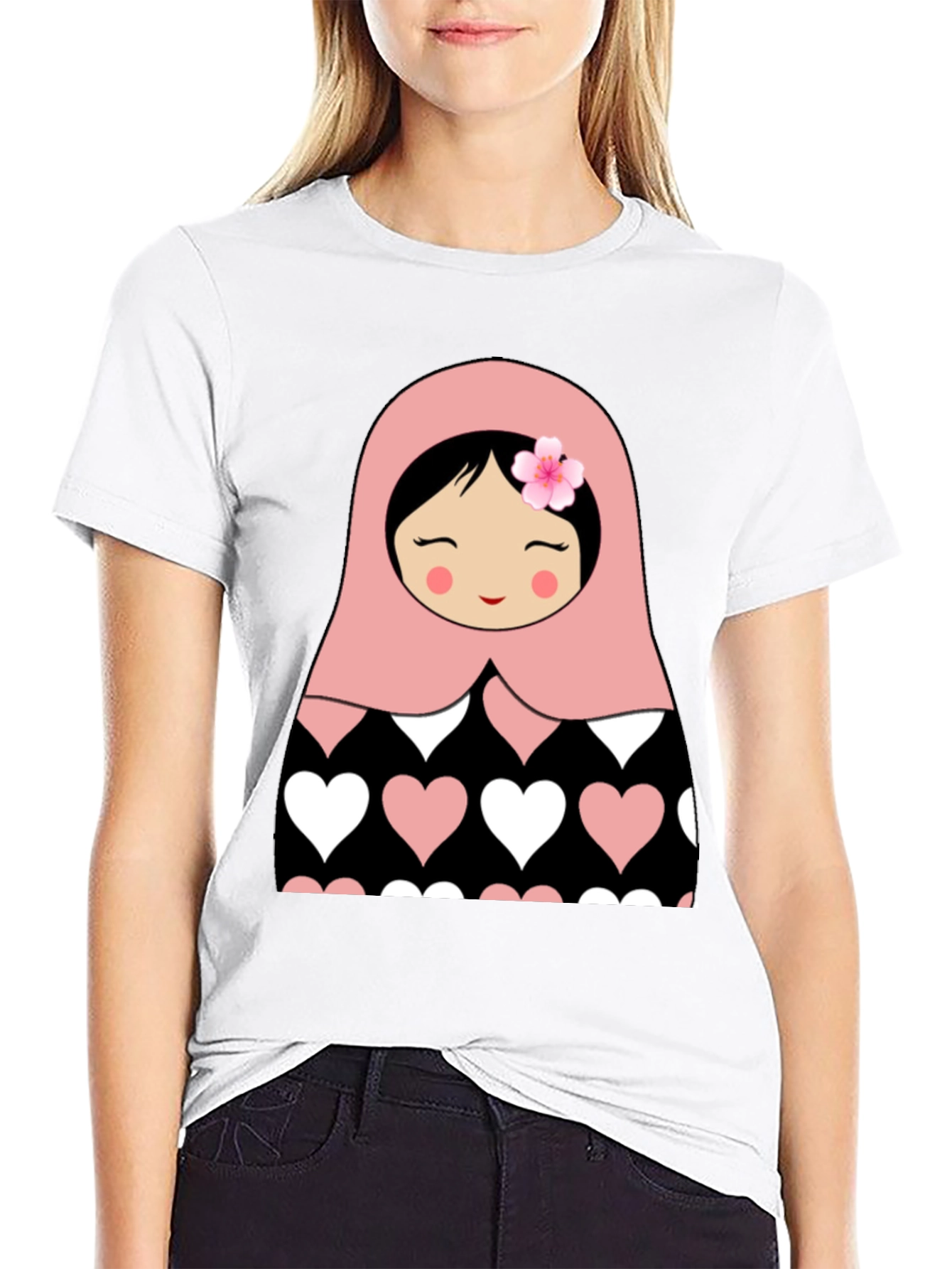 Matryoshka Doll Heart T-Shirt - Cute & Stylish