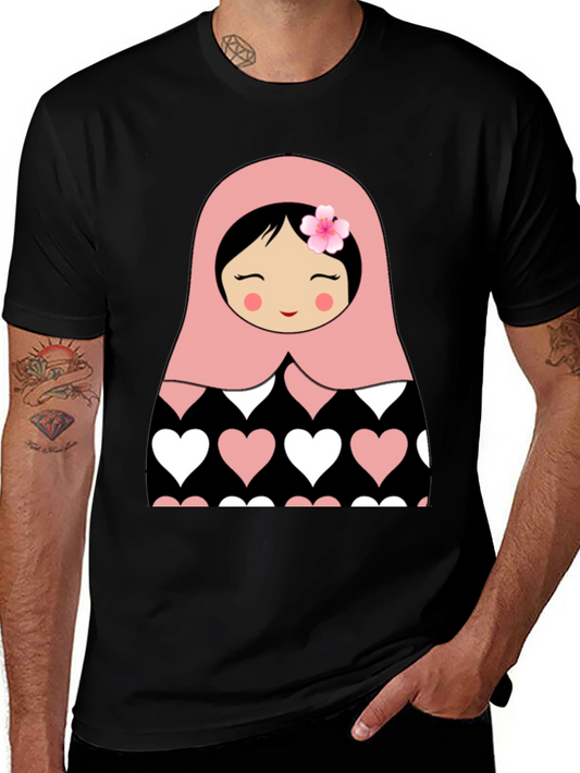 Matryoshka Doll Heart T-Shirt - Cute & Stylish