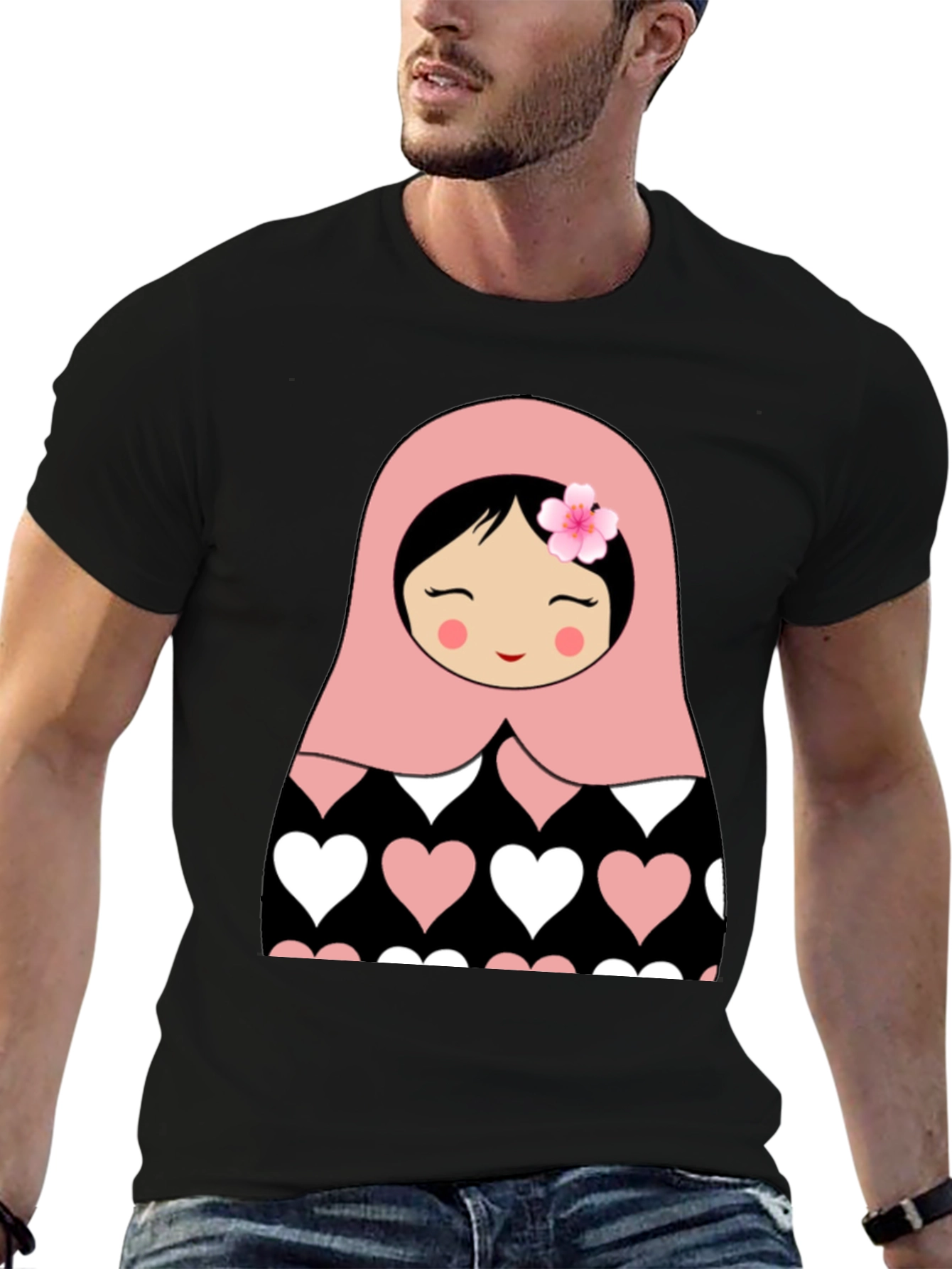 Matryoshka Doll Heart T-Shirt - Cute & Stylish
