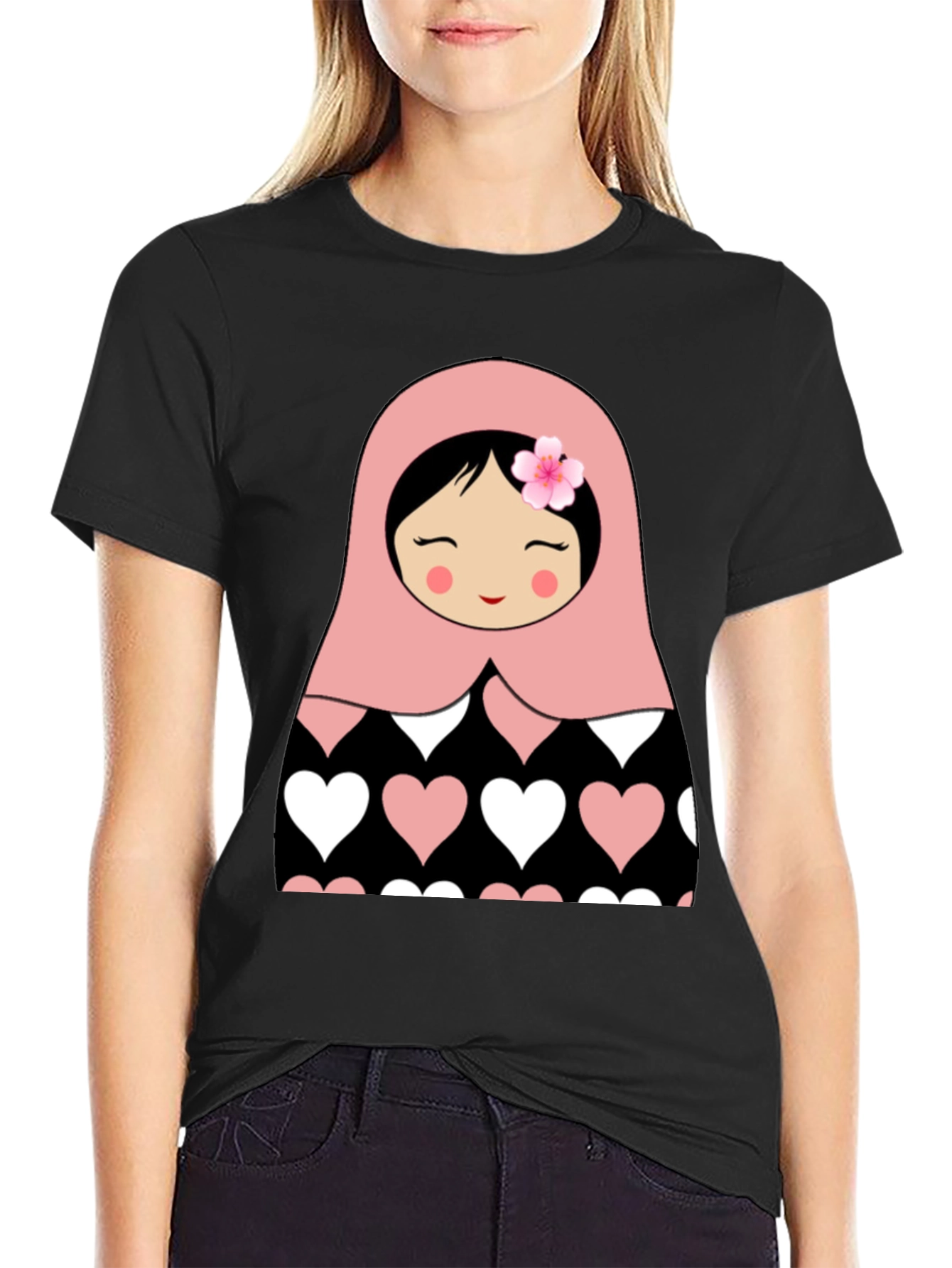 Matryoshka Doll Heart T-Shirt - Cute & Stylish