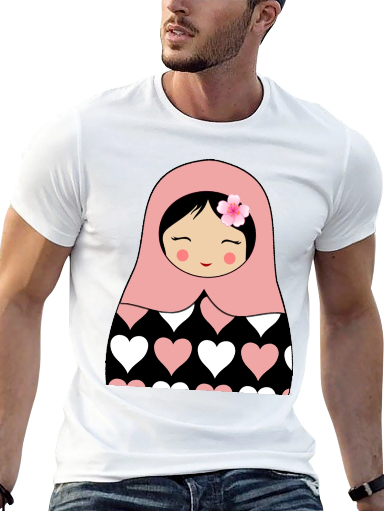 Matryoshka Doll Heart T-Shirt - Cute & Stylish