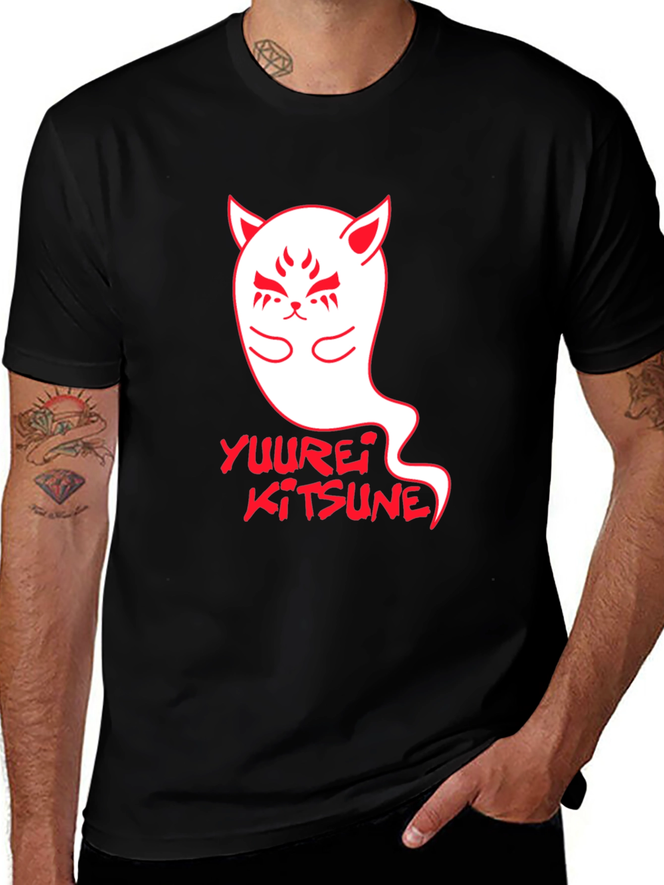 Yuurei Kitsune T-Shirt - Japanese Ghost Fox Tee