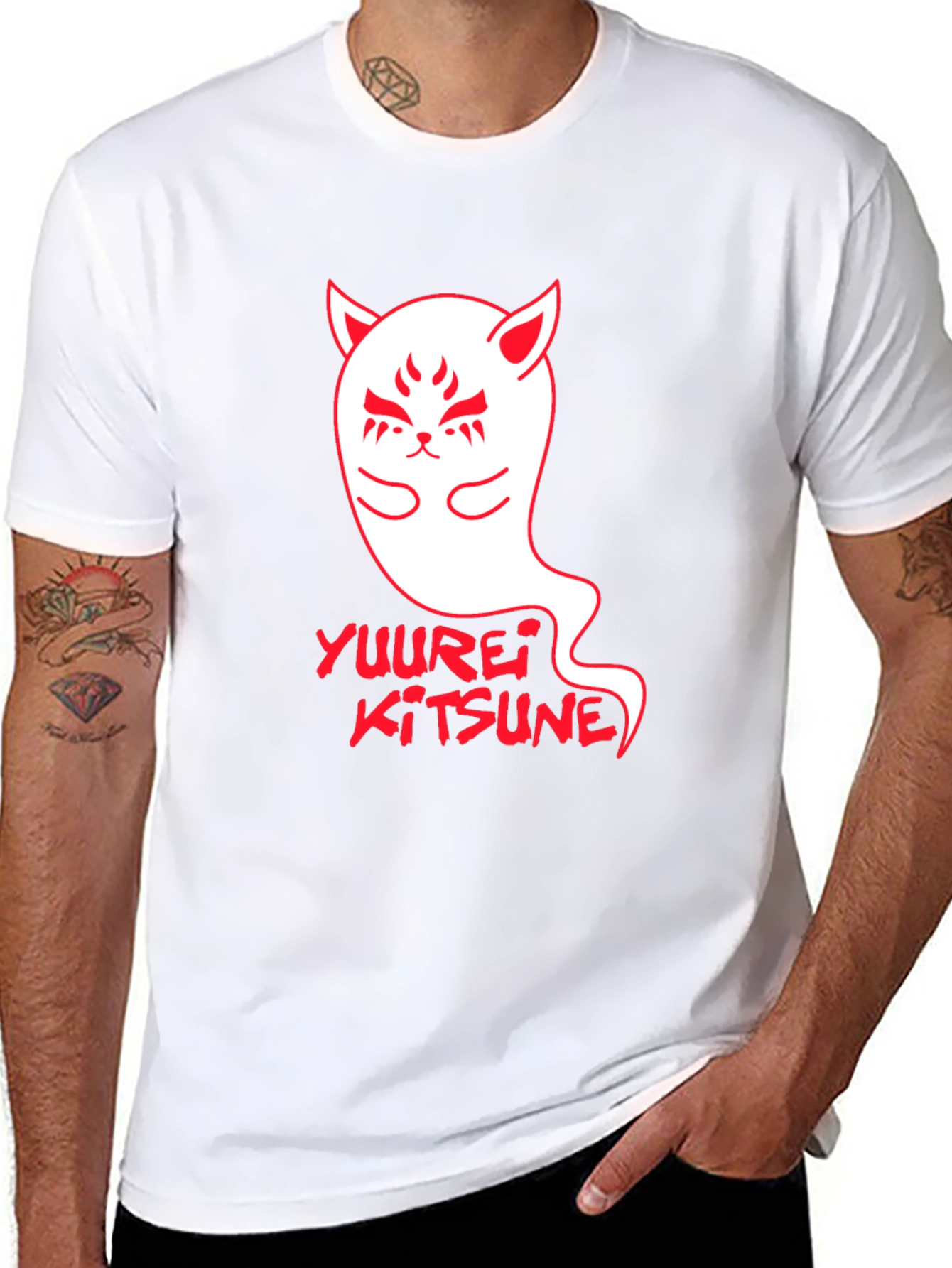 Yuurei Kitsune T-Shirt - Japanese Ghost Fox Tee