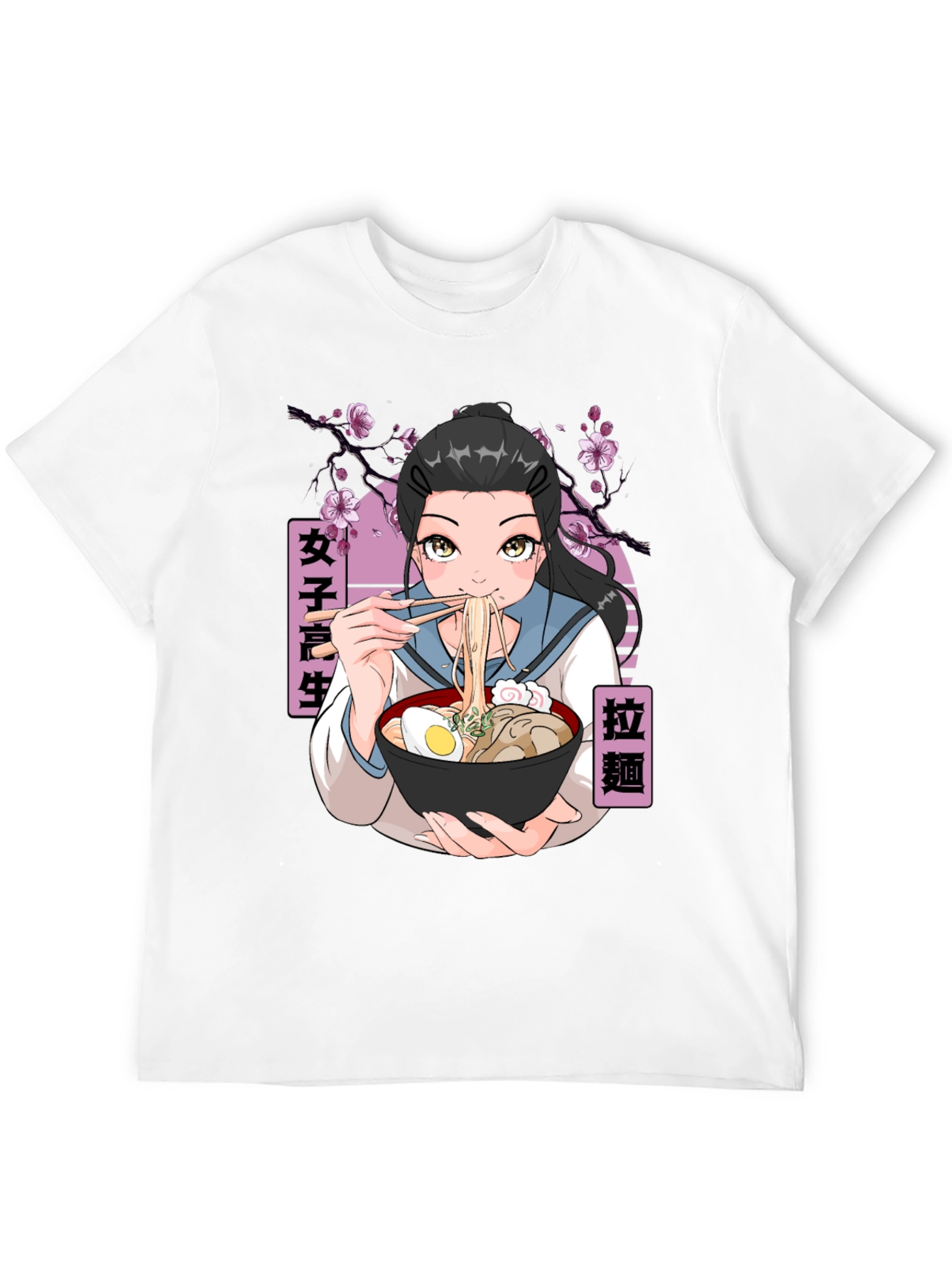 Anime Girl Ramen T-Shirt - Unisex Graphic Tee