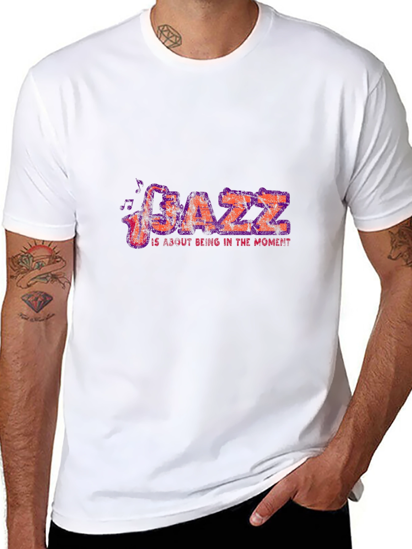 Jazz Music T-Shirt -  Being in the Moment Design