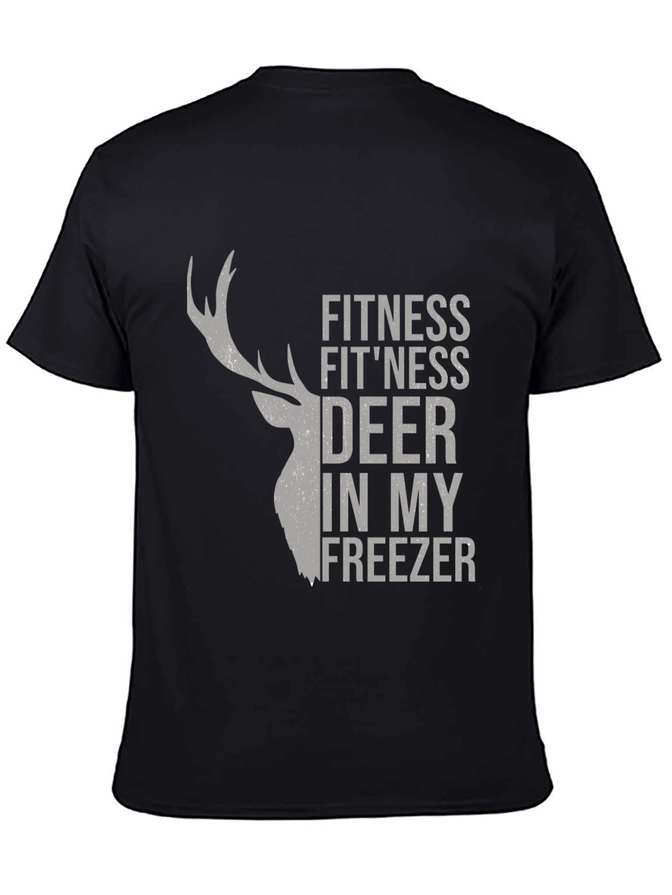 Fitness Deer Mens Graphic T-Shirt - Novelty Tee