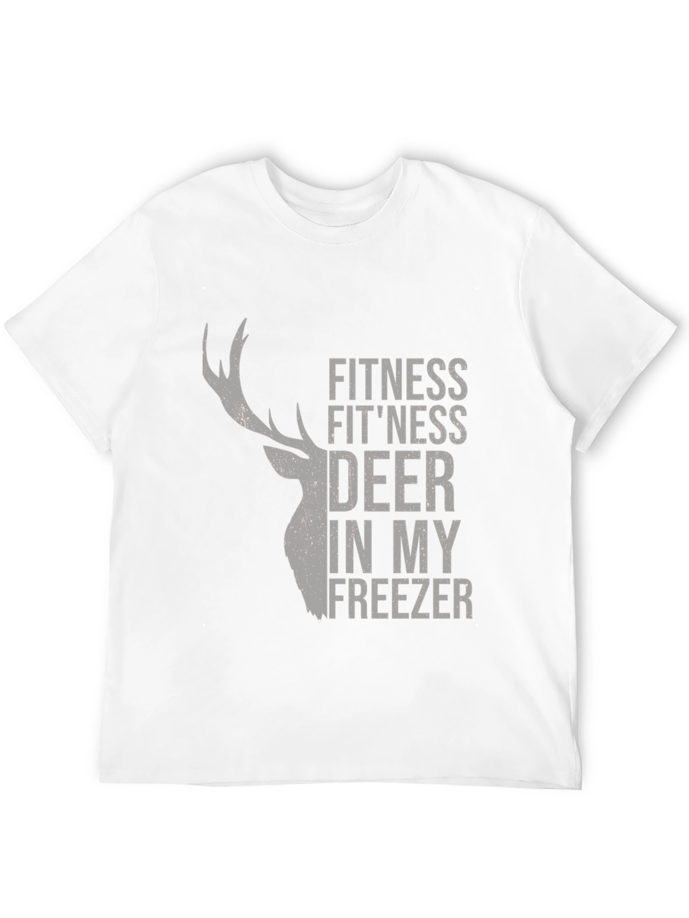 Fitness Deer Mens Graphic T-Shirt - Novelty Tee