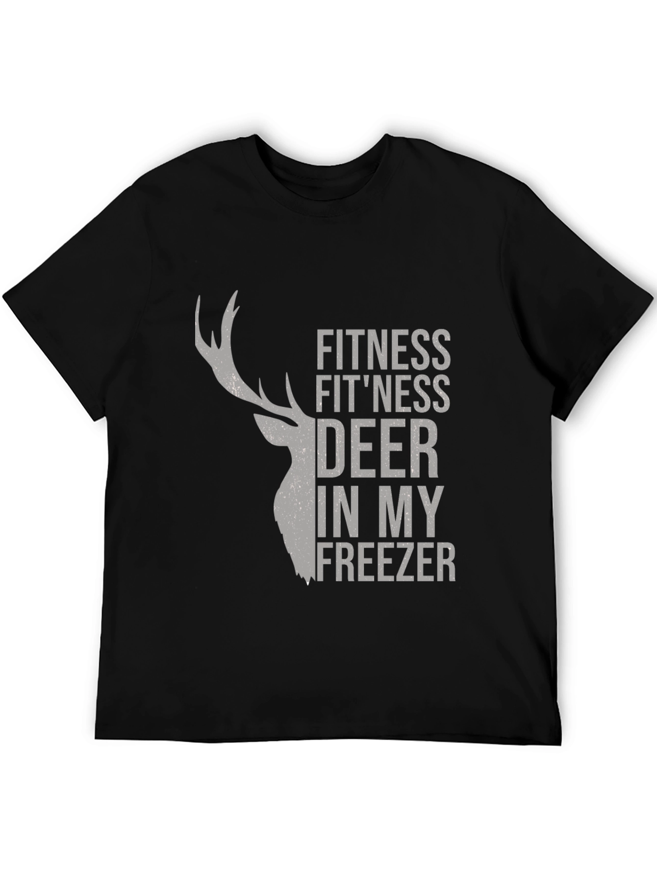 Fitness Deer Mens Graphic T-Shirt - Novelty Tee