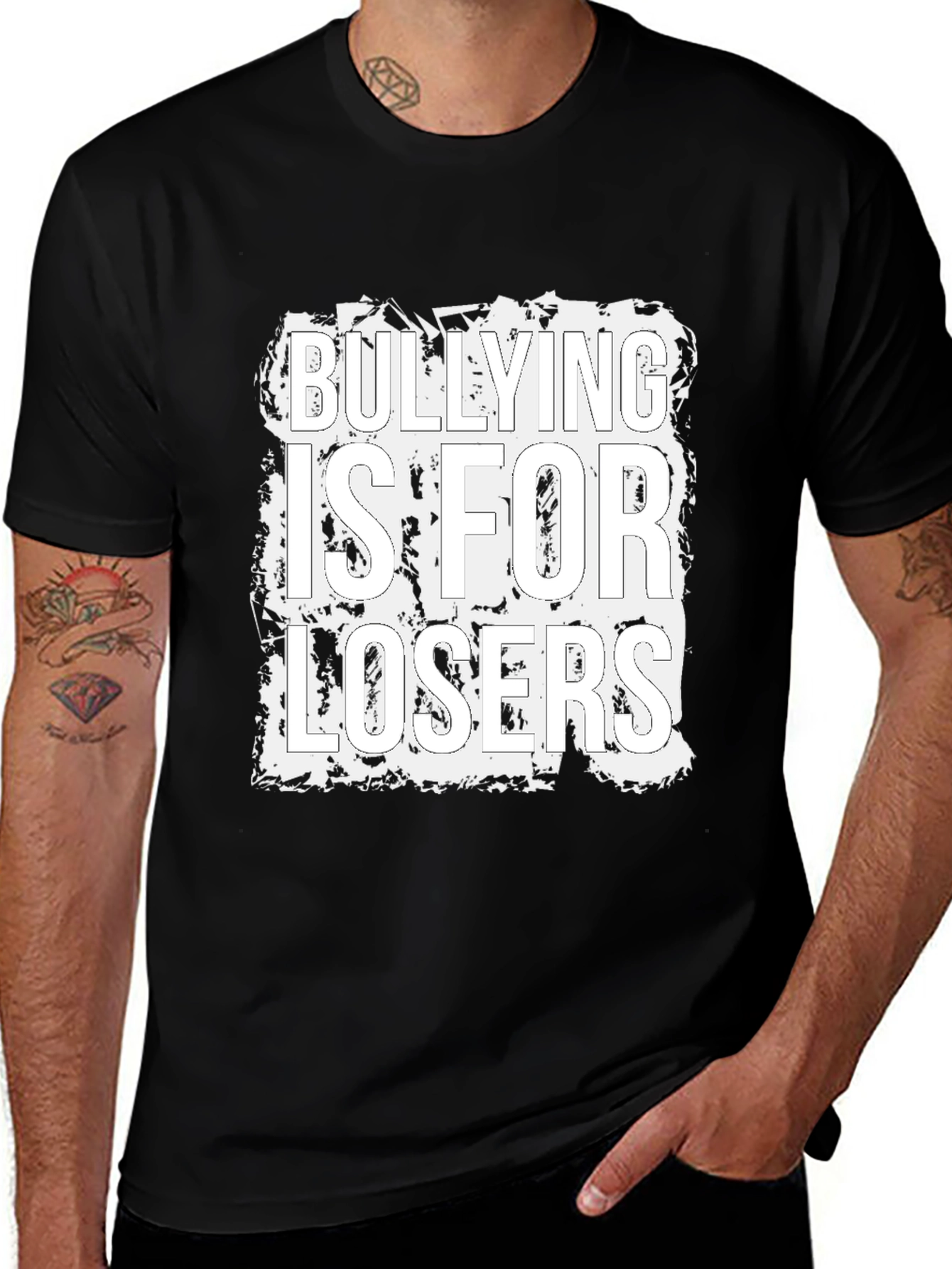 Anti-Bullying Graphic Tee - Bullying is for Losers