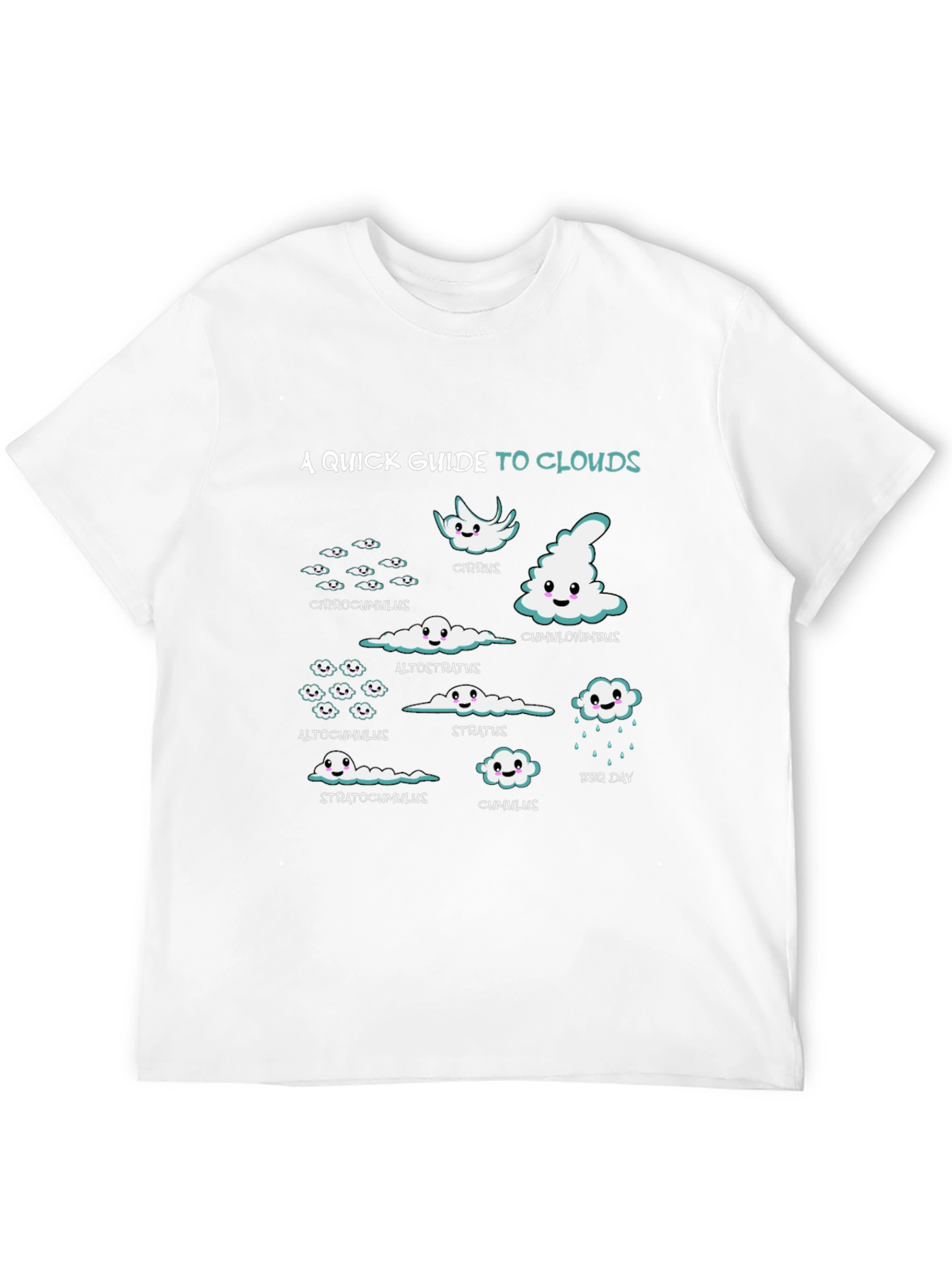 Clouds Graphic T-Shirt - Weather Enthusiast Tee