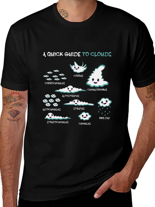 Clouds Graphic T-Shirt - Weather Enthusiast Tee