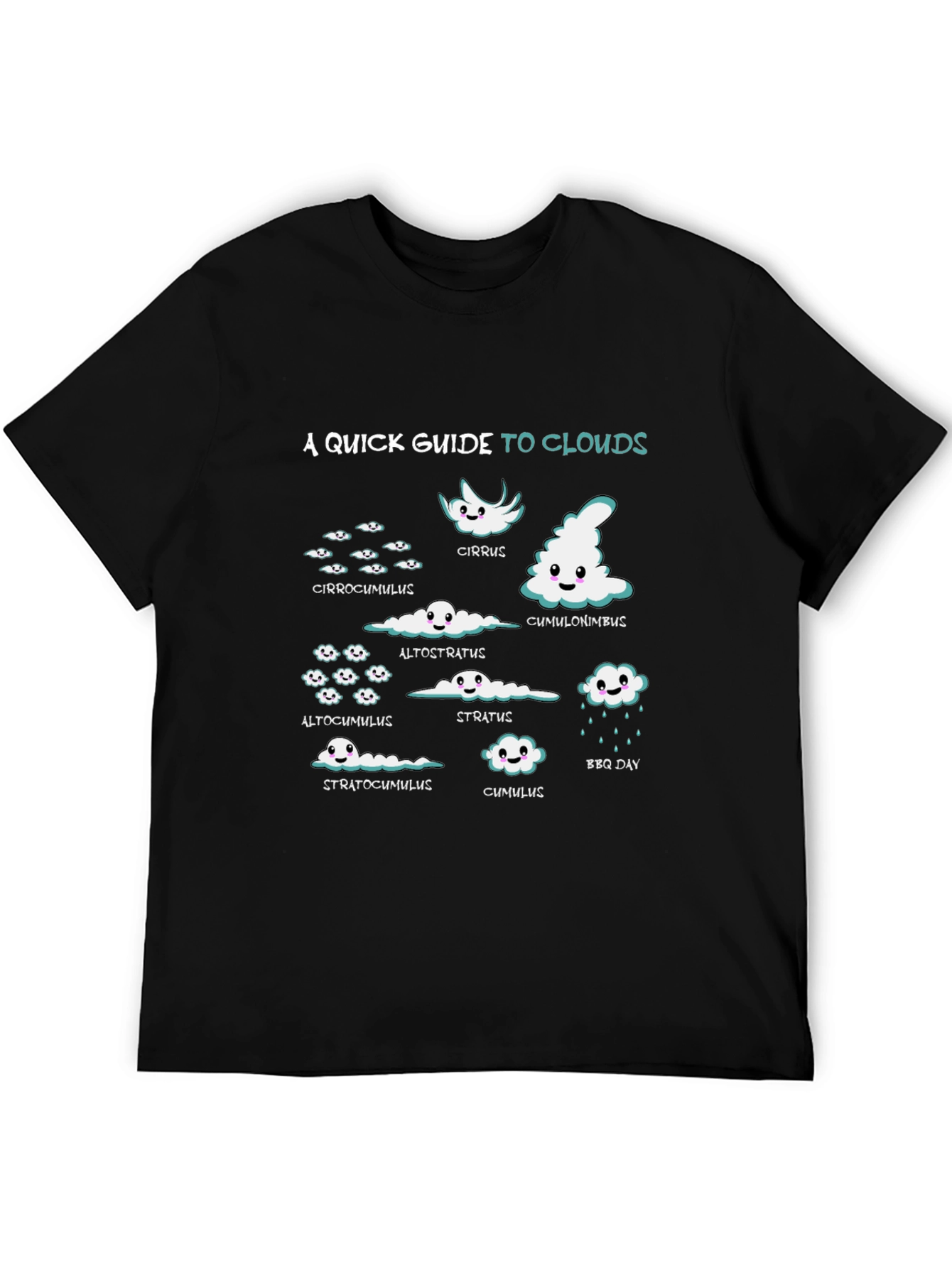 Clouds Graphic T-Shirt - Weather Enthusiast Tee