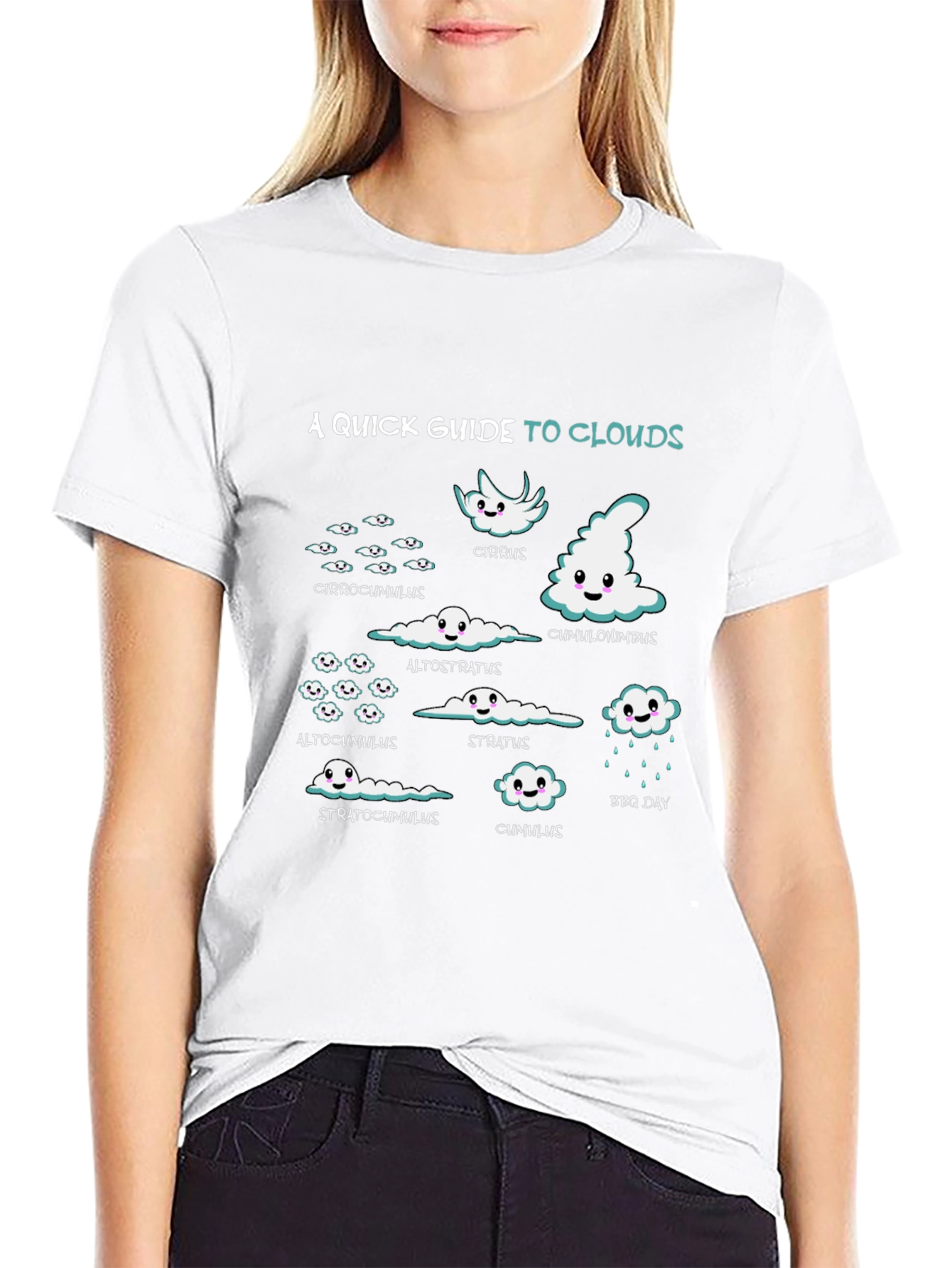 Clouds Graphic T-Shirt - Weather Enthusiast Tee