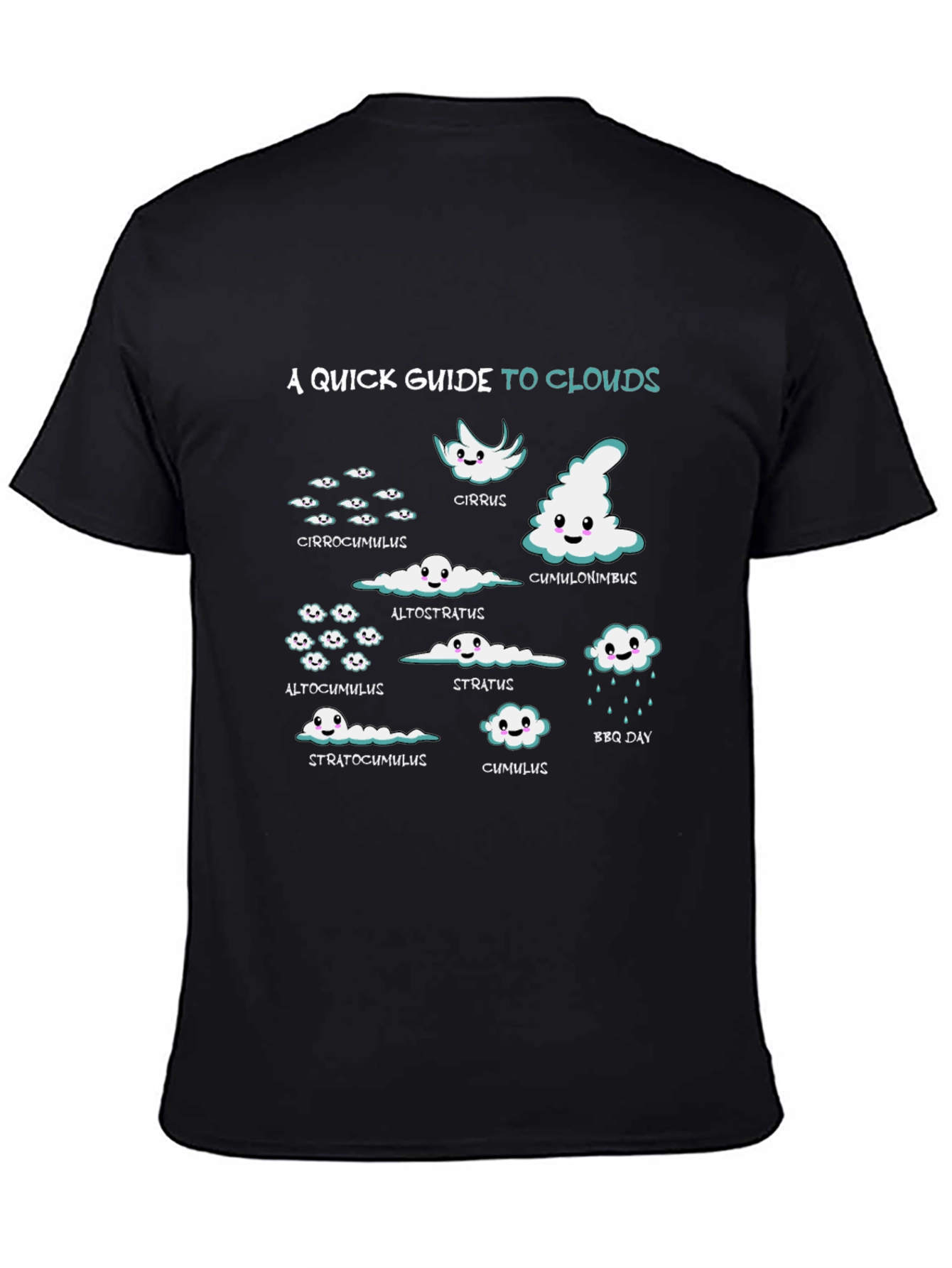 Clouds Graphic T-Shirt - Weather Enthusiast Tee