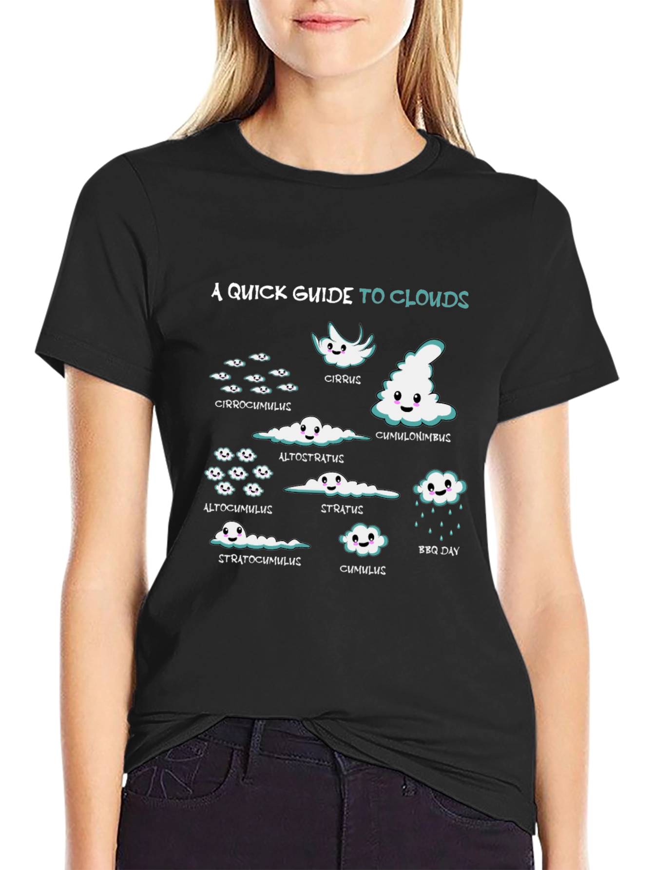 Clouds Graphic T-Shirt - Weather Enthusiast Tee