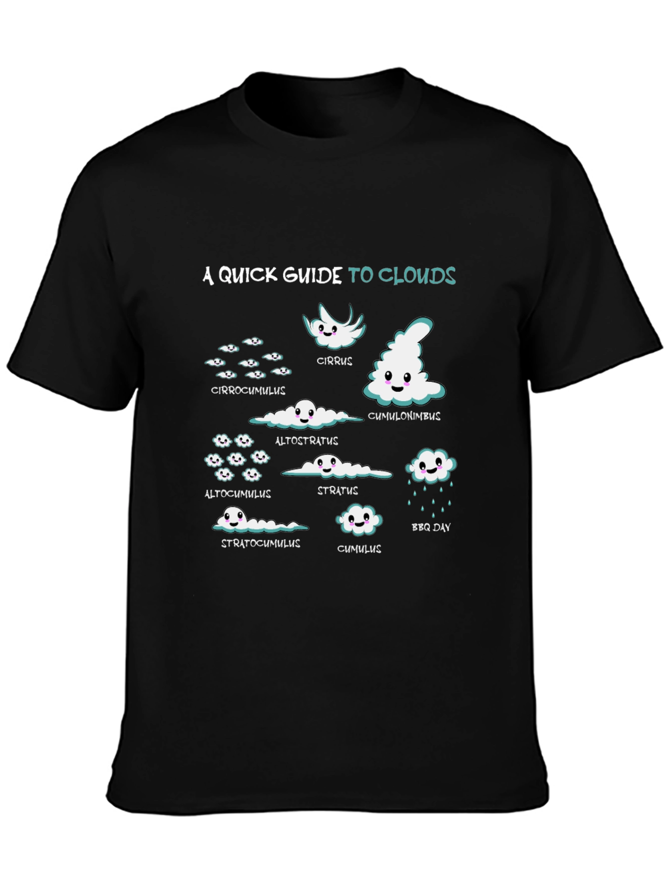 Clouds Graphic T-Shirt - Weather Enthusiast Tee