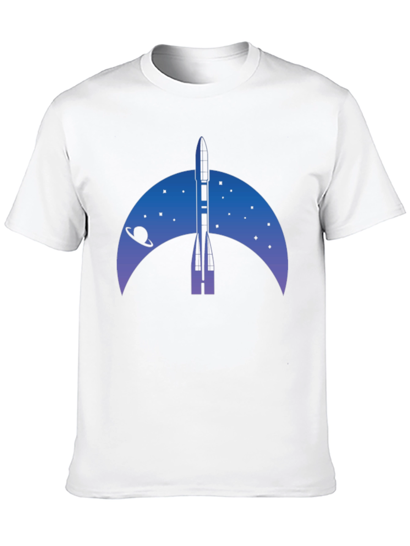 Rocket Launch Graphic Tee - Space Exploration Shirt