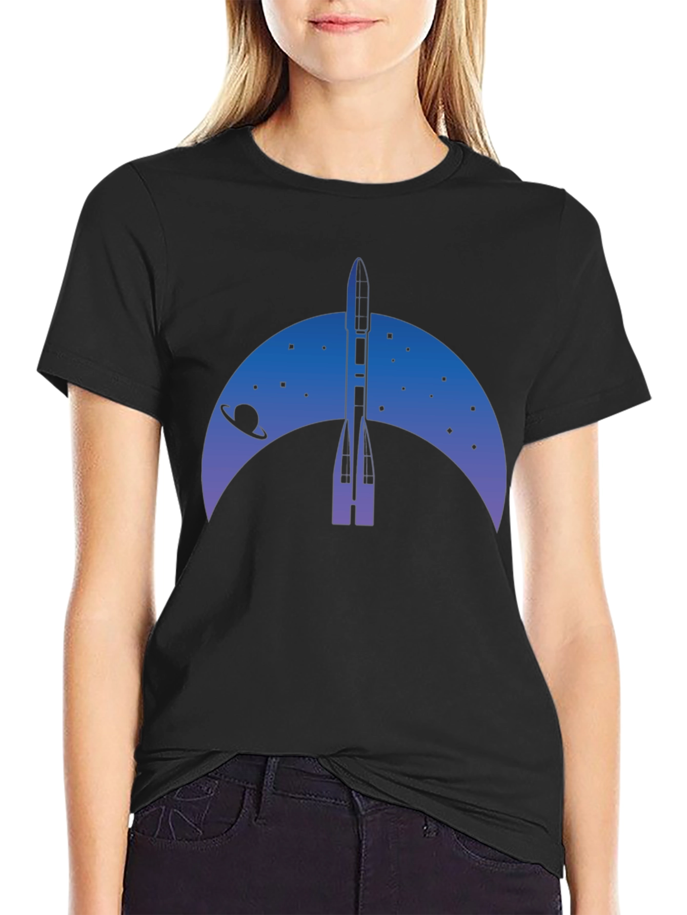 Rocket Launch Graphic Tee - Space Exploration Shirt