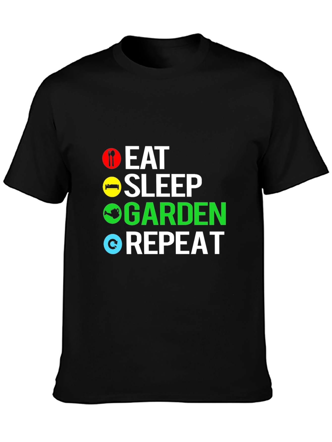 Eat Sleep Garden Repeat Graphic T-Shirt