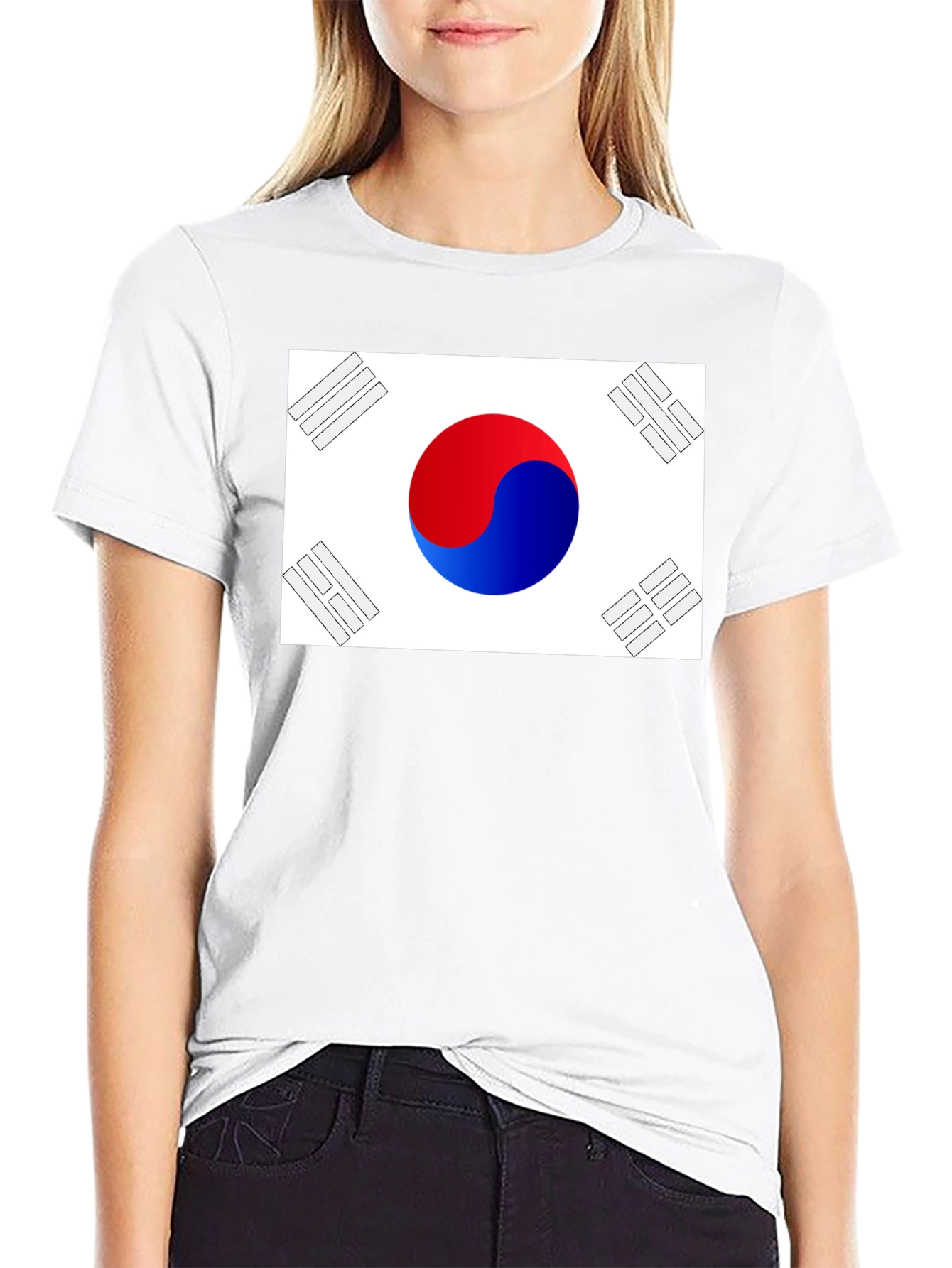 South Korea Flag Graphic T-Shirt