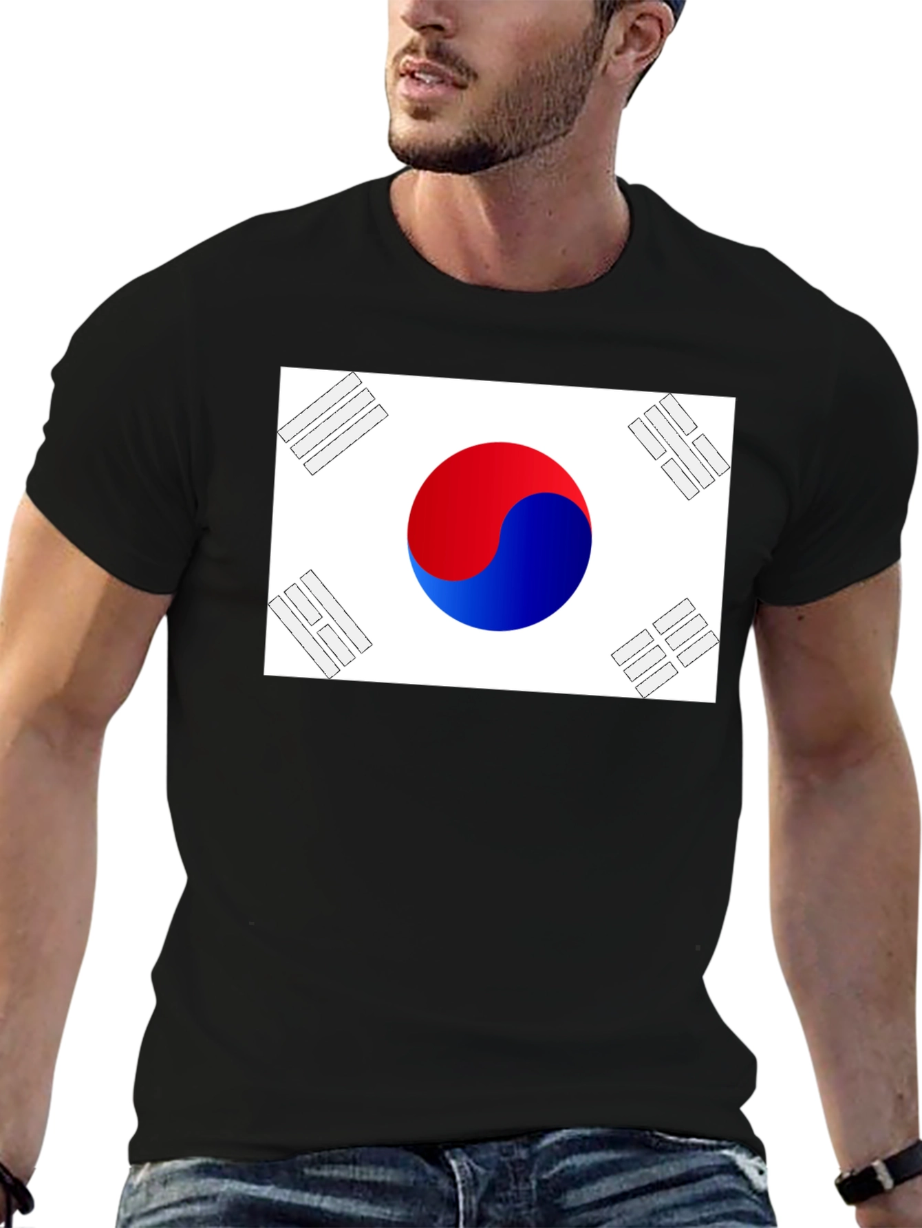 South Korea Flag Graphic T-Shirt