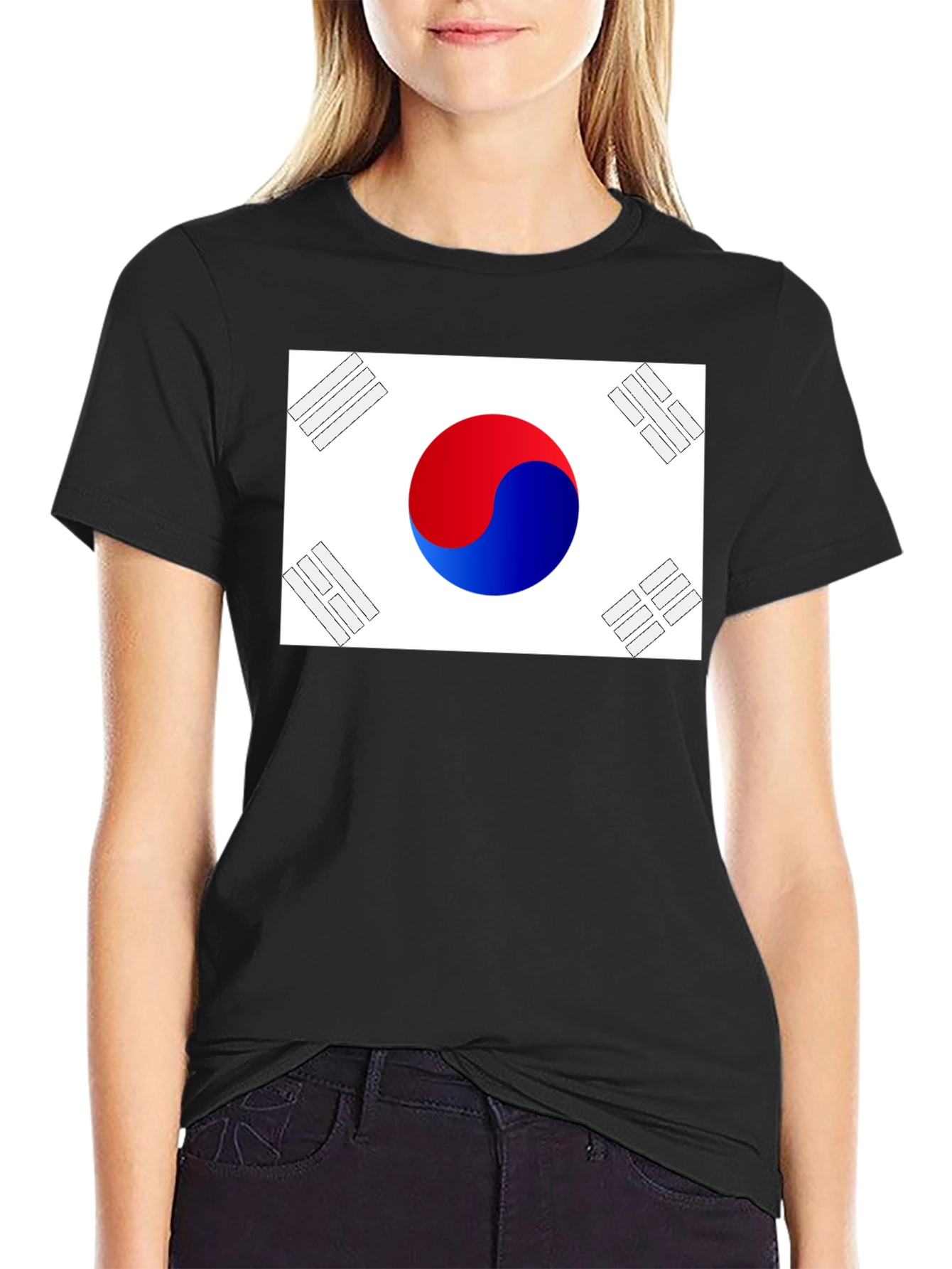 South Korea Flag Graphic T-Shirt