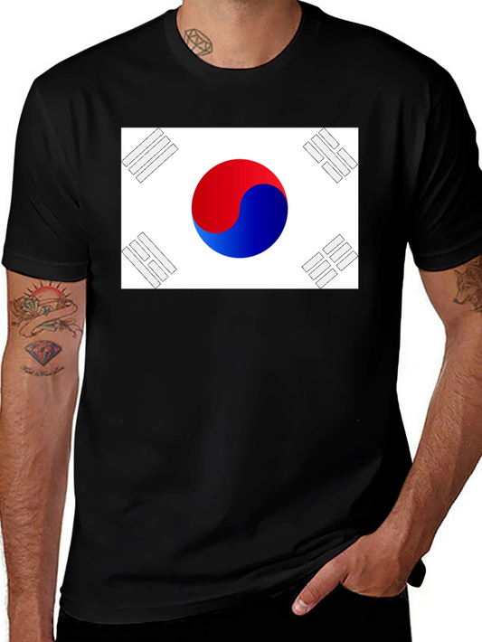 South Korea Flag Graphic T-Shirt