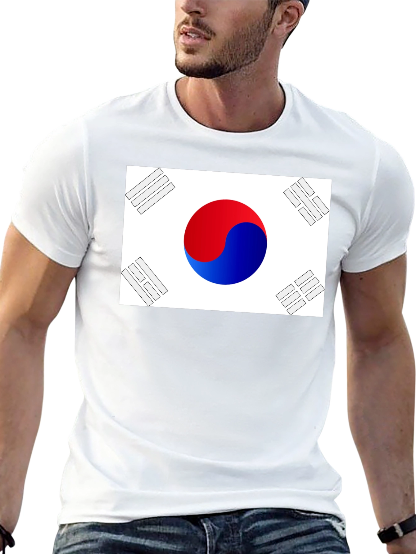 South Korea Flag Graphic T-Shirt