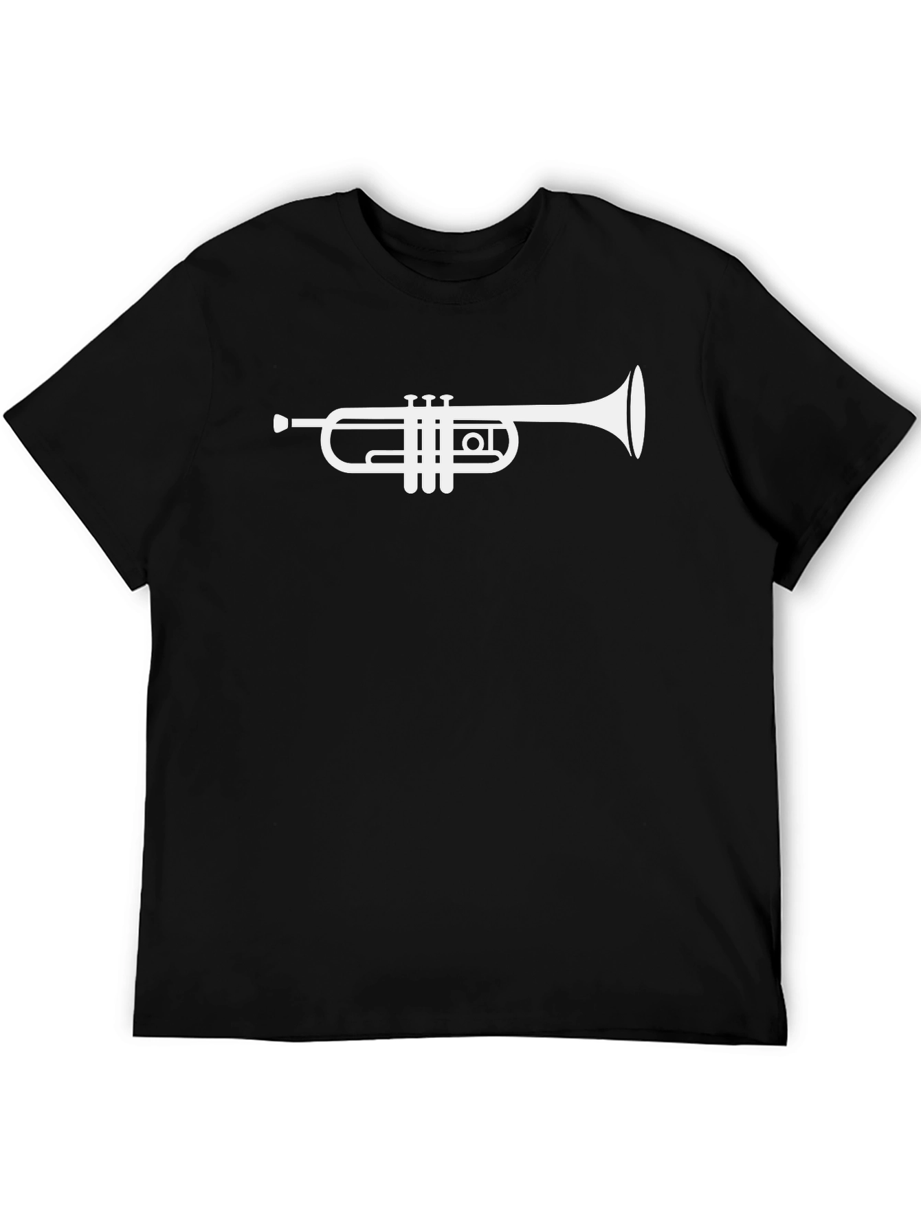 Trumpet Graphic Tee - Classic Black Cotton