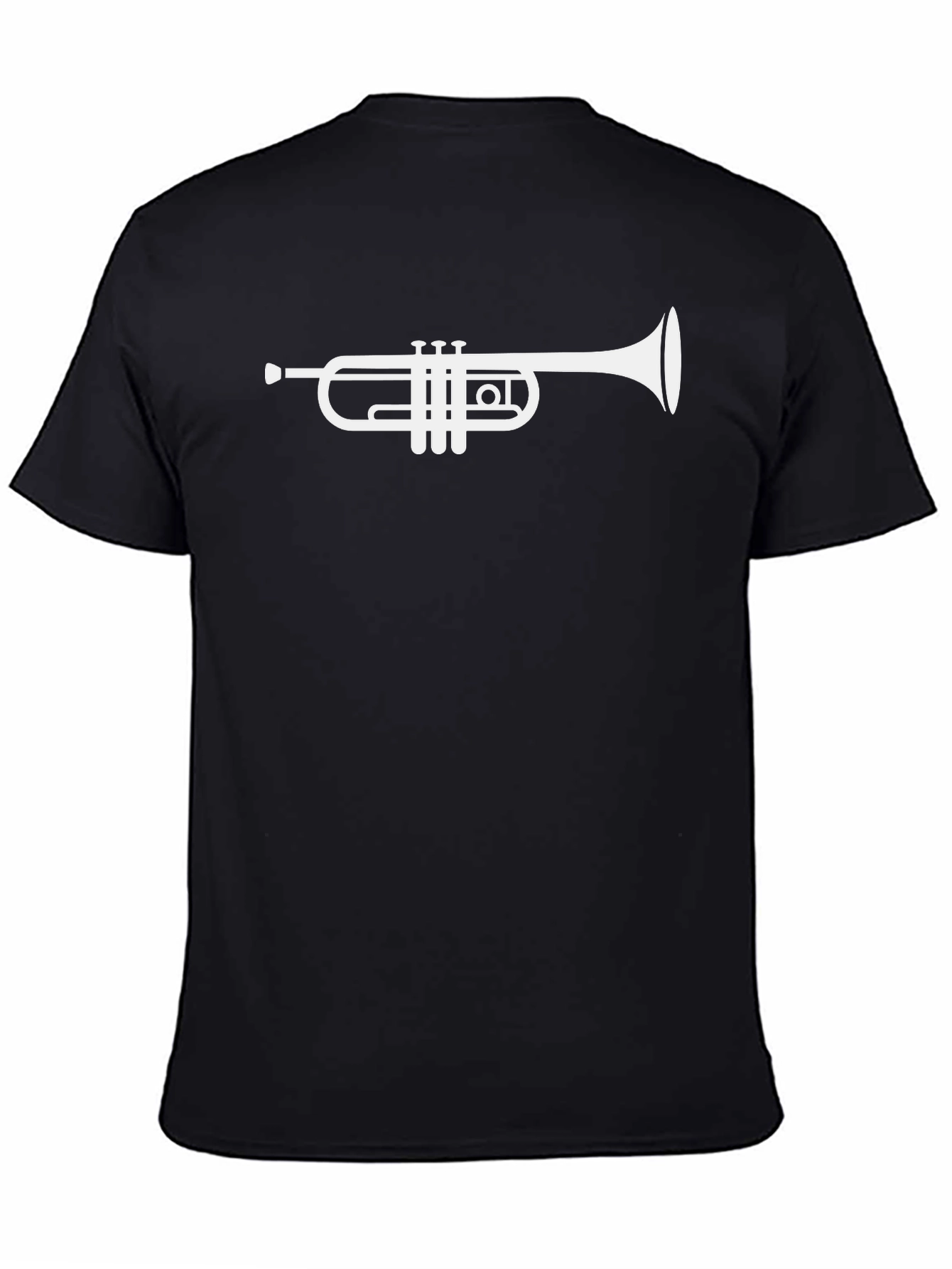 Trumpet Graphic Tee - Classic Black Cotton