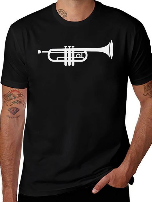 Trumpet Graphic Tee - Classic Black Cotton