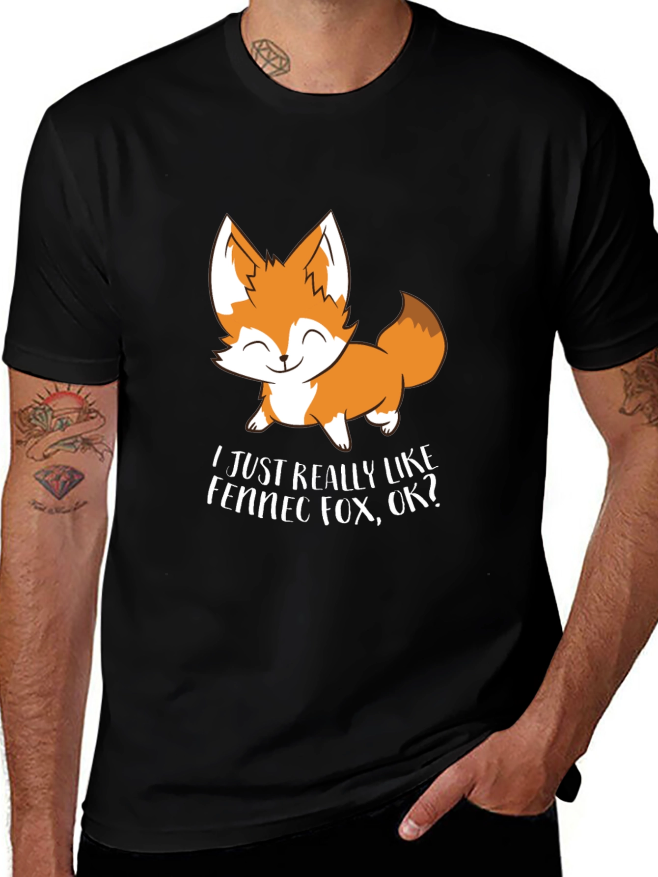Cute Fennec Fox Graphic Tee - Unisex