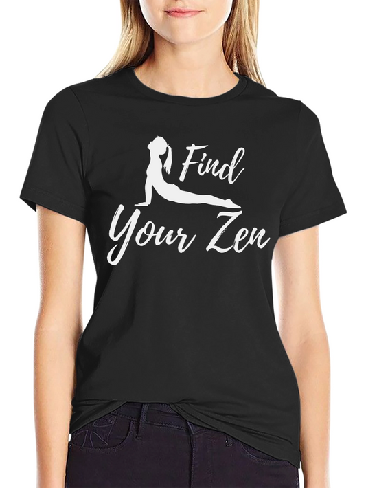 Find Your Zen Black Yoga T-Shirt for Men