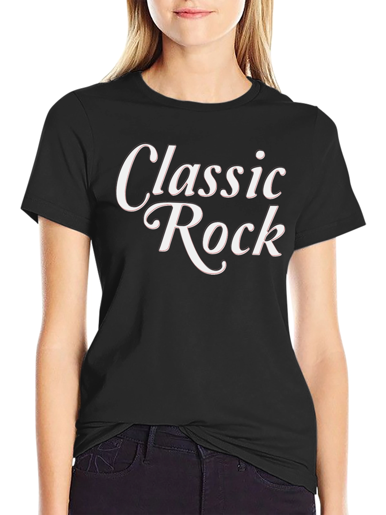 Classic Rock Graphic Tee - Stylish Black T-Shirt