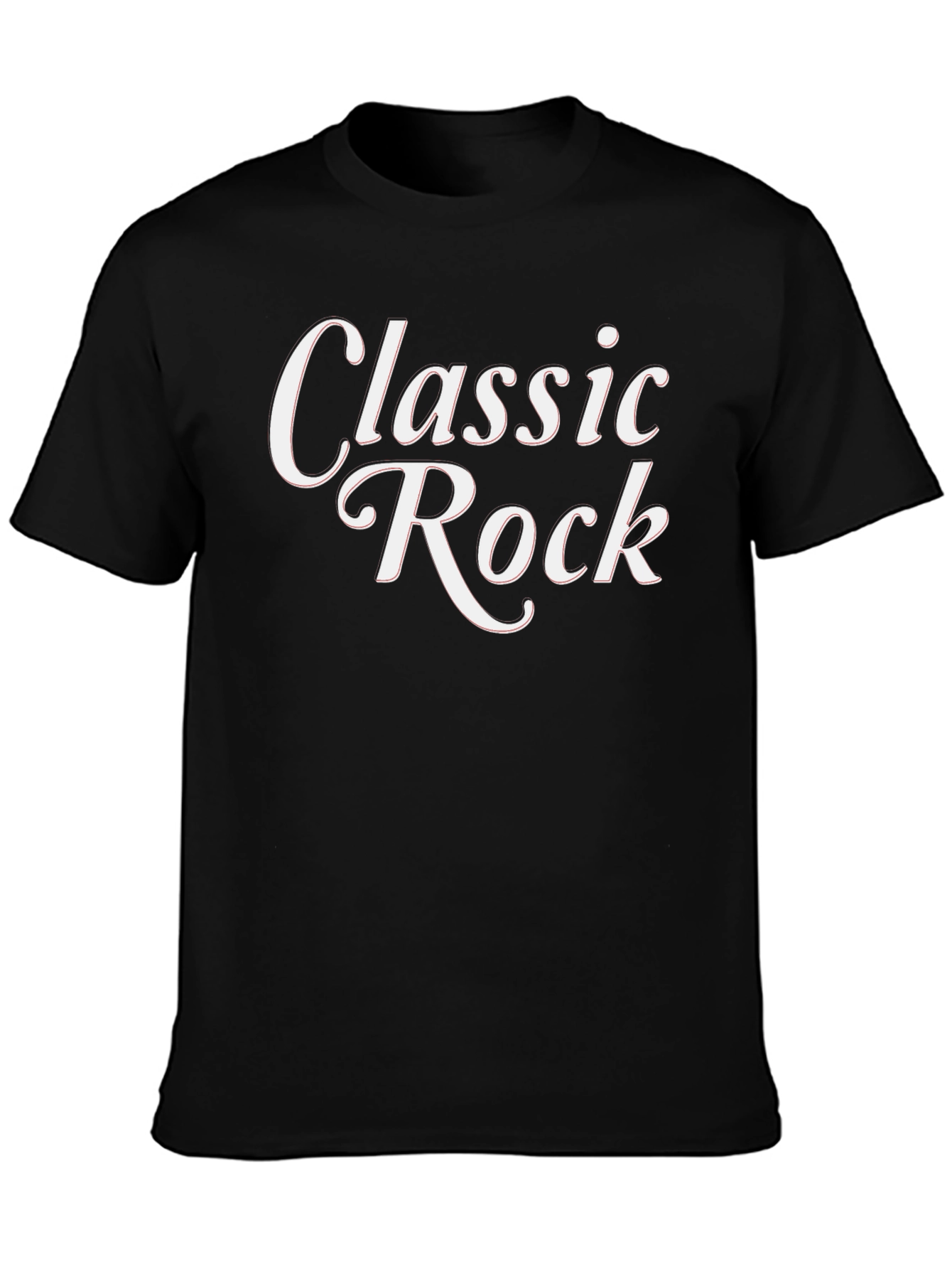 Classic Rock Graphic Tee - Stylish Black T-Shirt