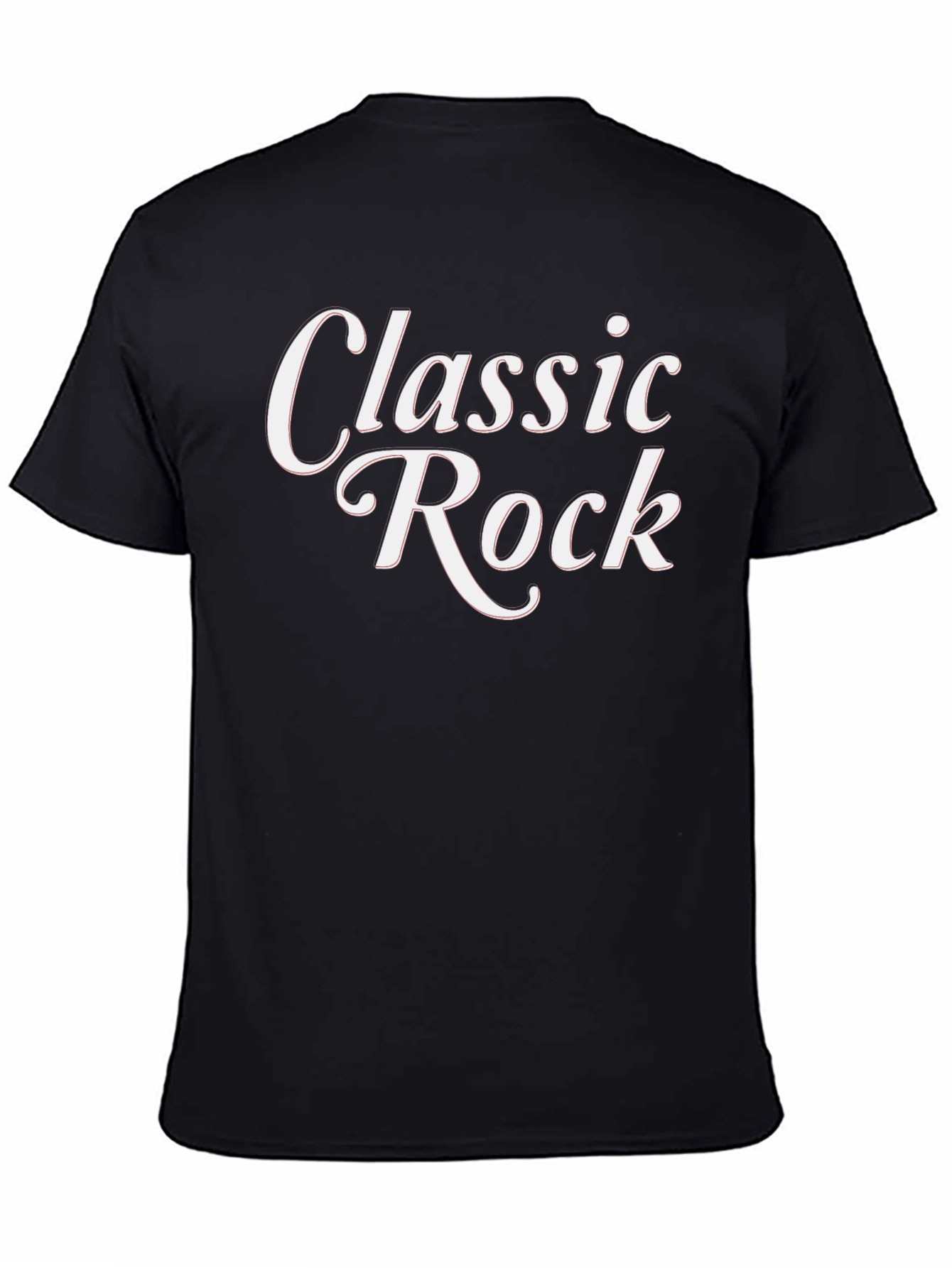 Classic Rock Graphic Tee - Stylish Black T-Shirt