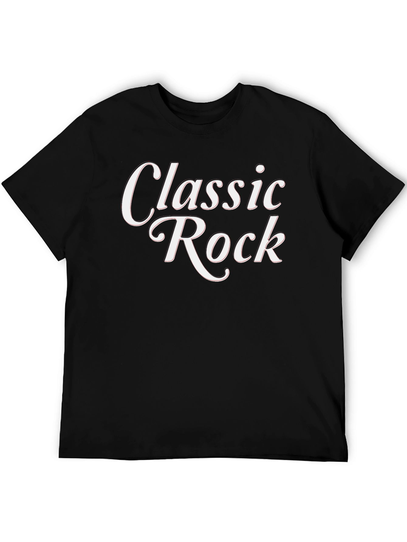 Classic Rock Graphic Tee - Stylish Black T-Shirt