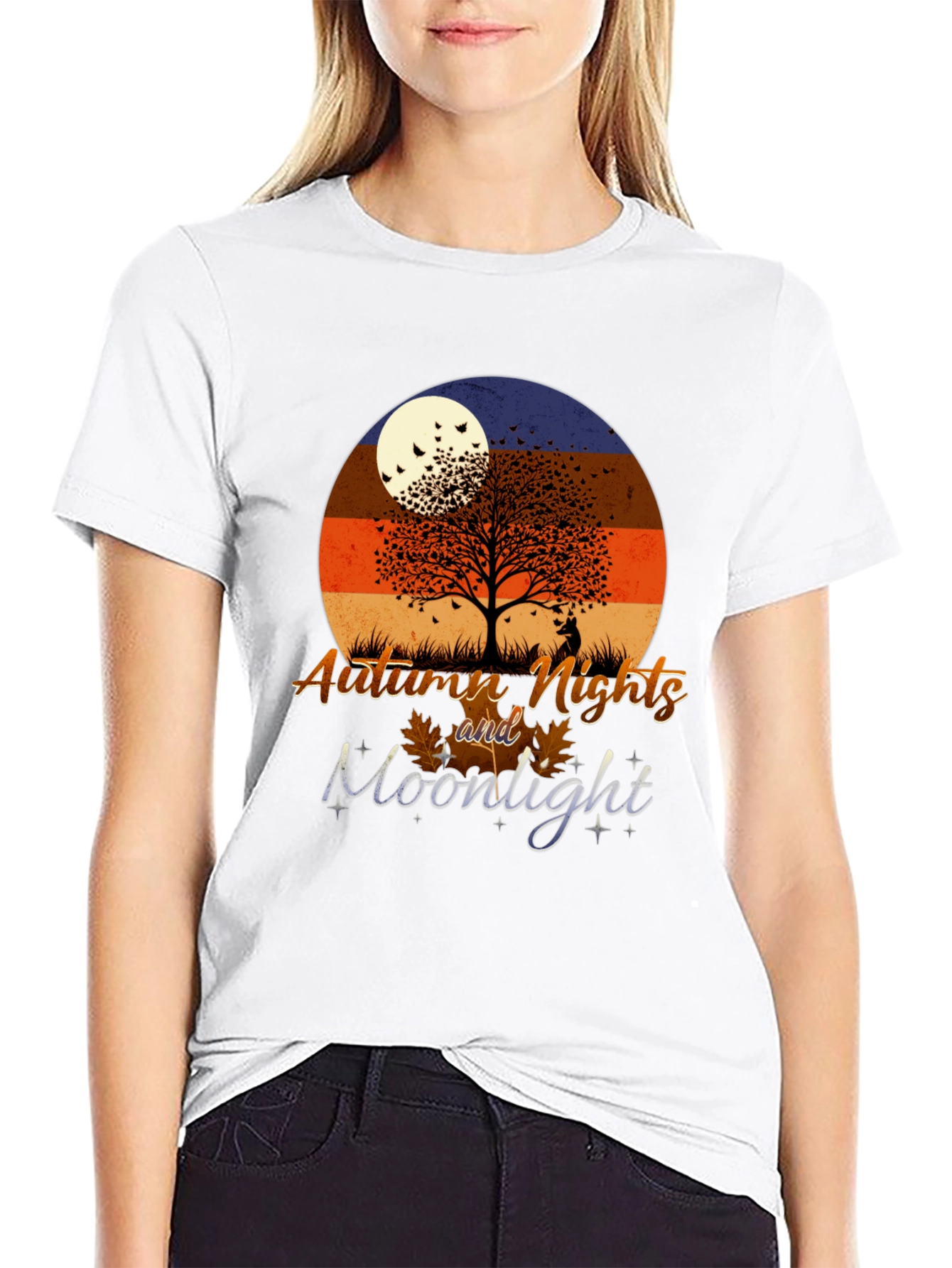 Autumn Nights Moonlight Graphic T-Shirt