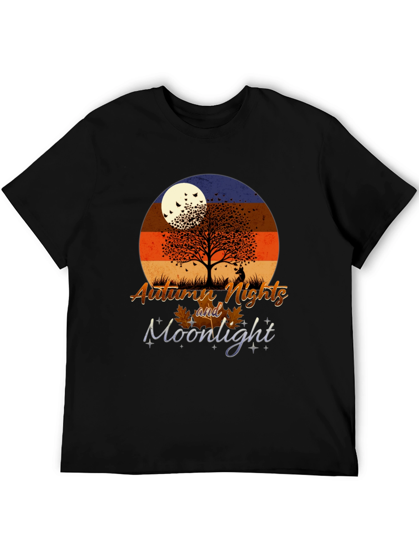 Autumn Nights Moonlight Graphic T-Shirt