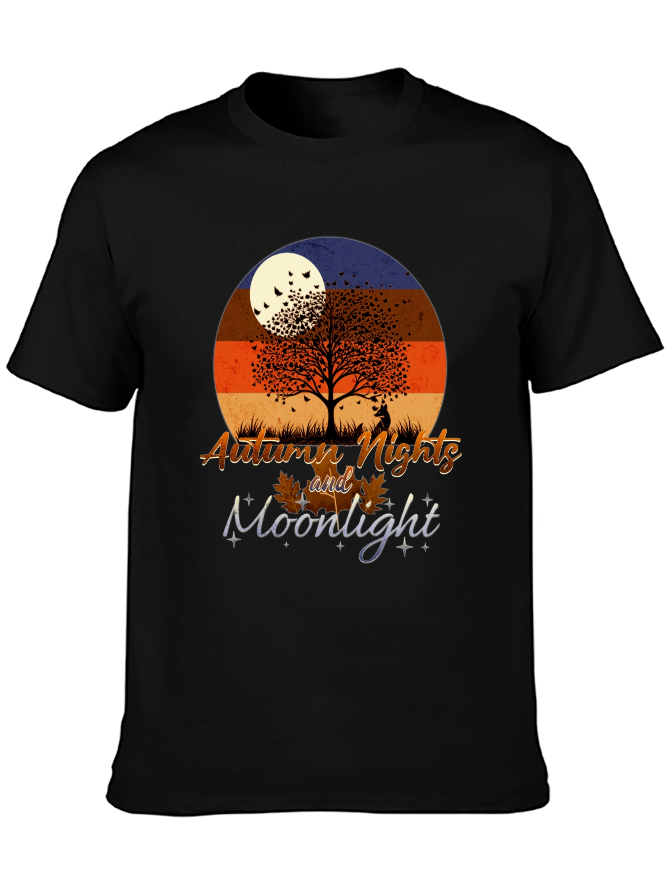 Autumn Nights Moonlight Graphic T-Shirt