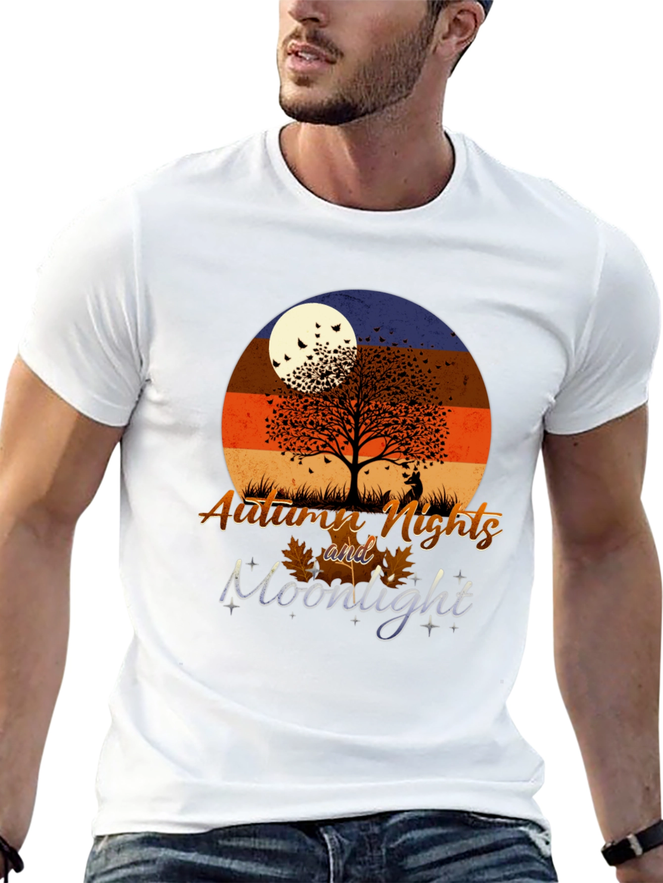 Autumn Nights Moonlight Graphic T-Shirt