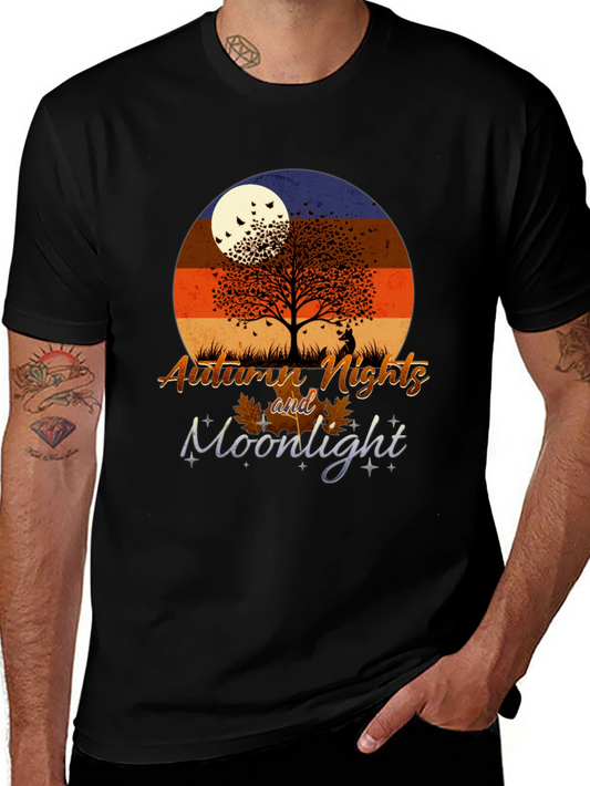 Autumn Nights Moonlight Graphic T-Shirt