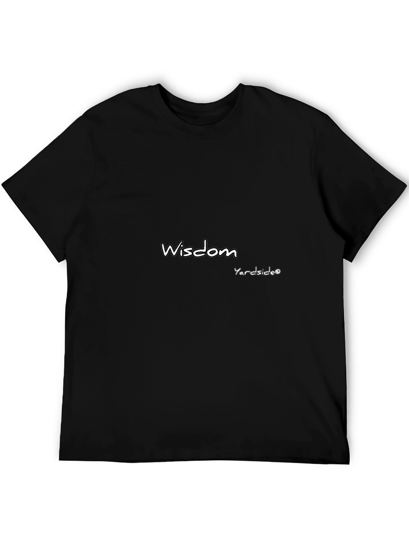 Wisdom Tee - Soft Black Cotton Blend Stylish Design