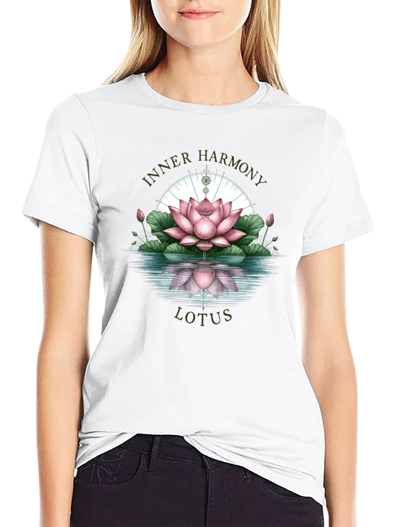 Inner Harmony Lotus Graphic Tee - Relaxed Fit