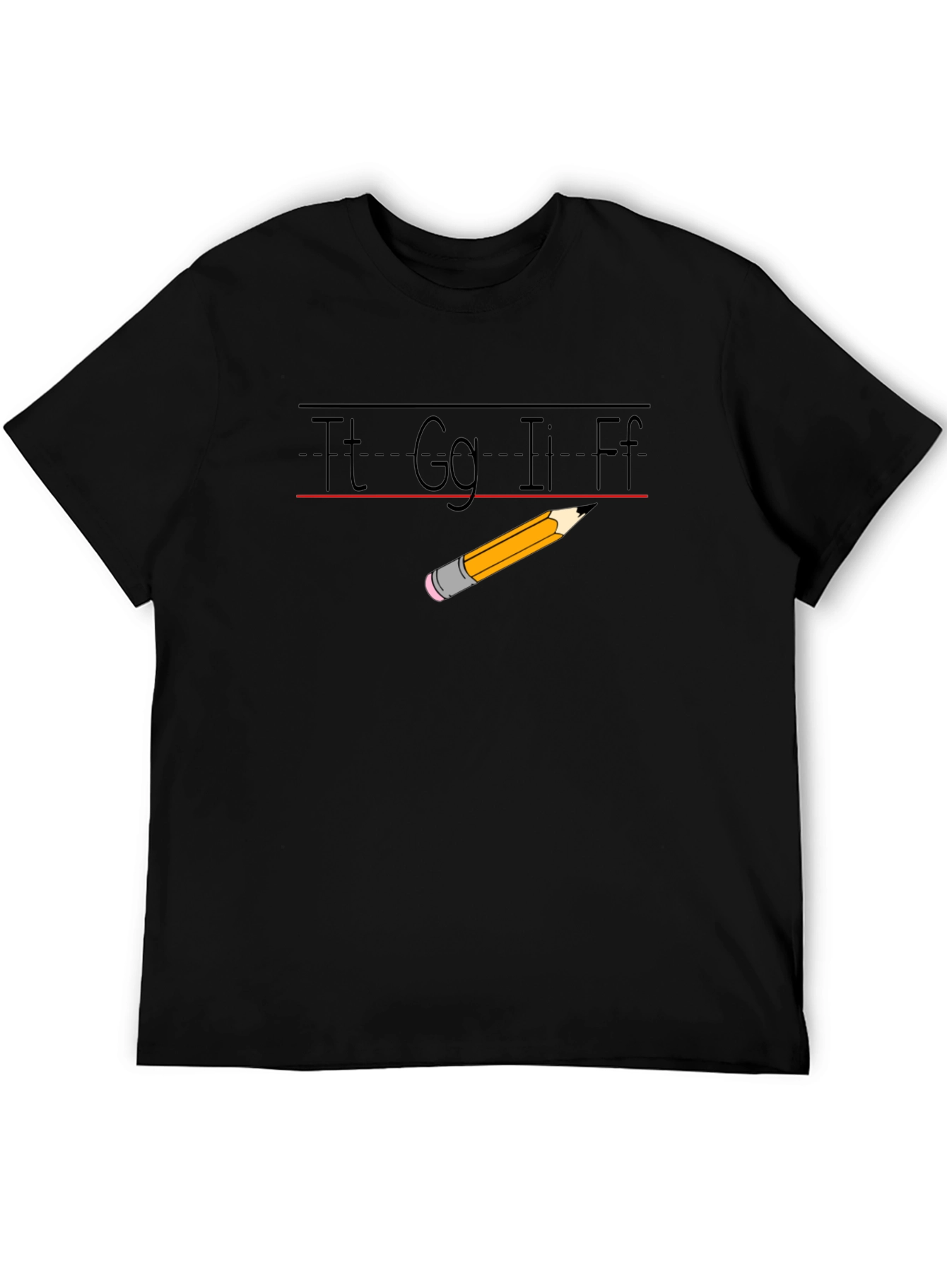 Teacher Alphabet Pencil T-Shirt